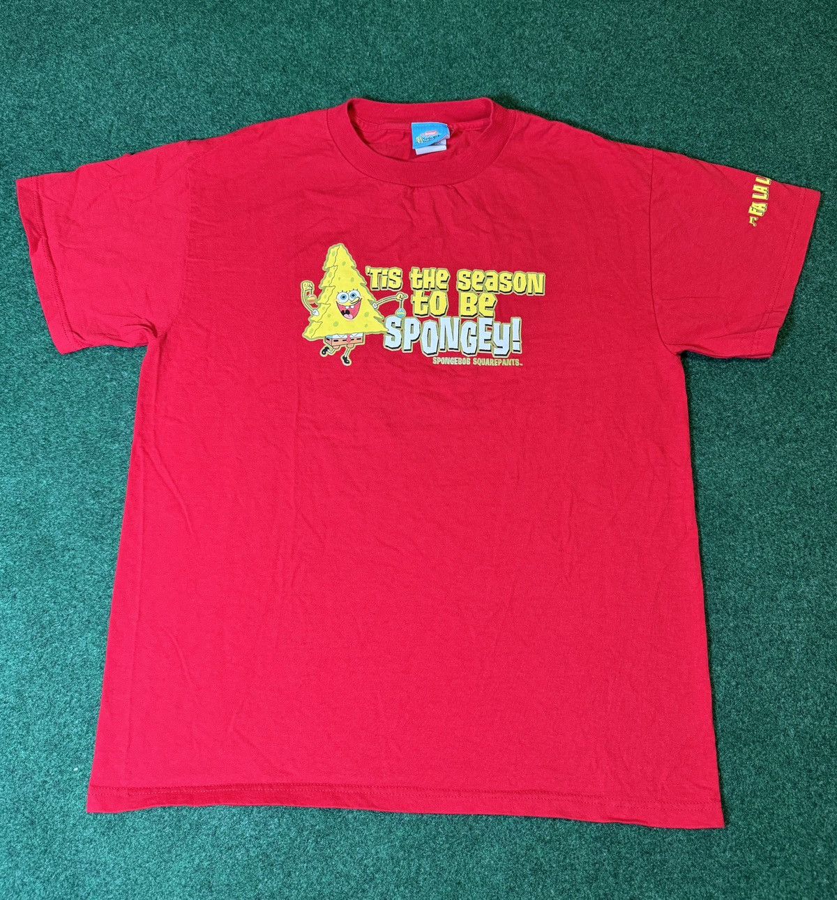 Nickelodeon × Vintage Vintage Y2K Spongebob Squarepants Christmas T Shirt Size US M / EU 48-50 / 2 - 1 Thumbnail