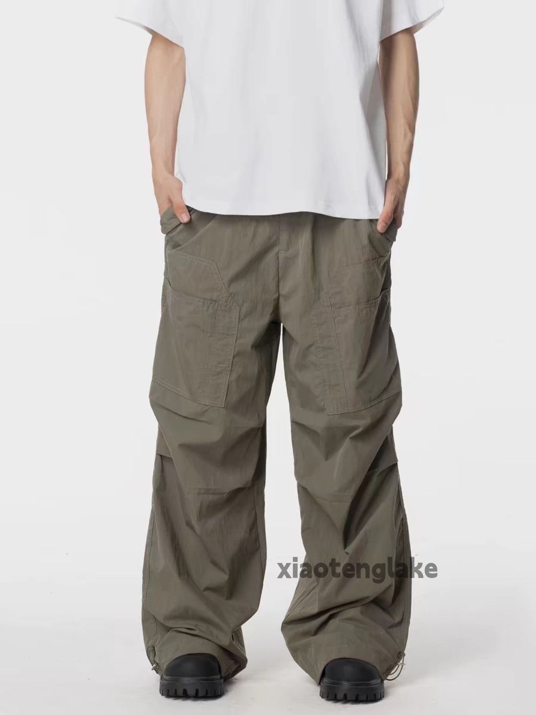 Designer × Vintage utility outdoor sports pleated skate hiphop cargo pants Size US 34 / EU 50 - 1 Thumbnail