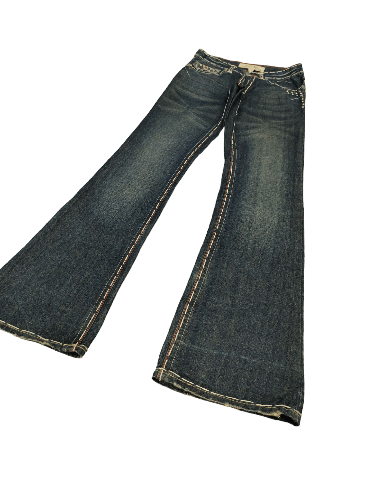 Le Grande Bleu (L.G.B.) Flare Jeans Laguna Beach Usa Boot Cut Y2k Affliction Style Size US 30 / EU 46 - 11 Thumbnail