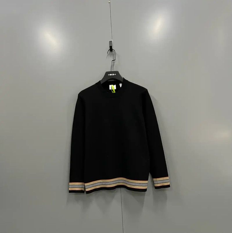 Burberry Black Wool Long Sleeve Sweater