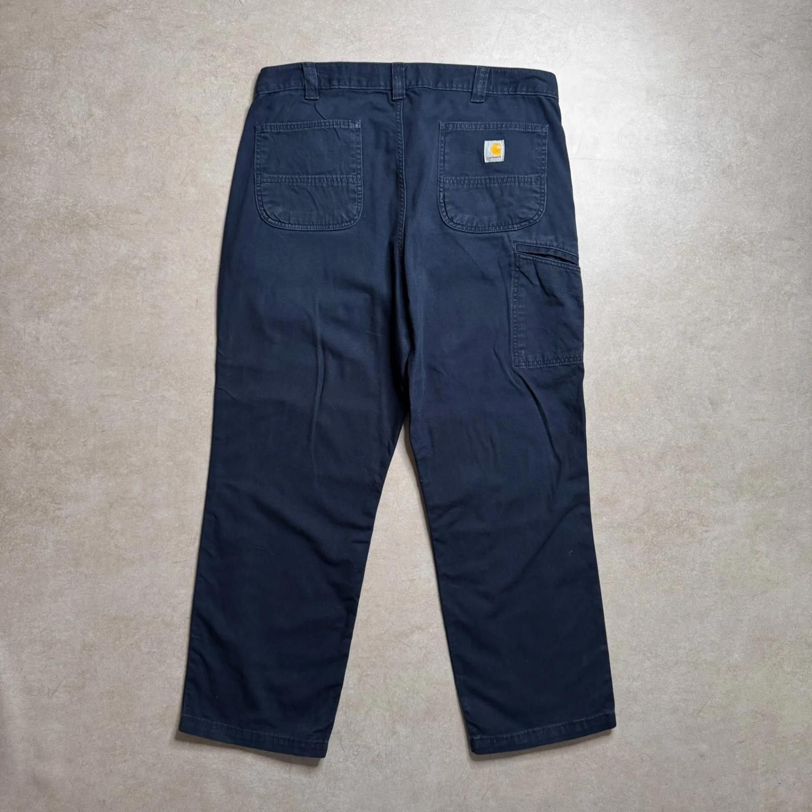 Carhartt Vintage Carhartt Navy Pants - 38x30 Size US 38 / EU 54 - 2 Thumbnail