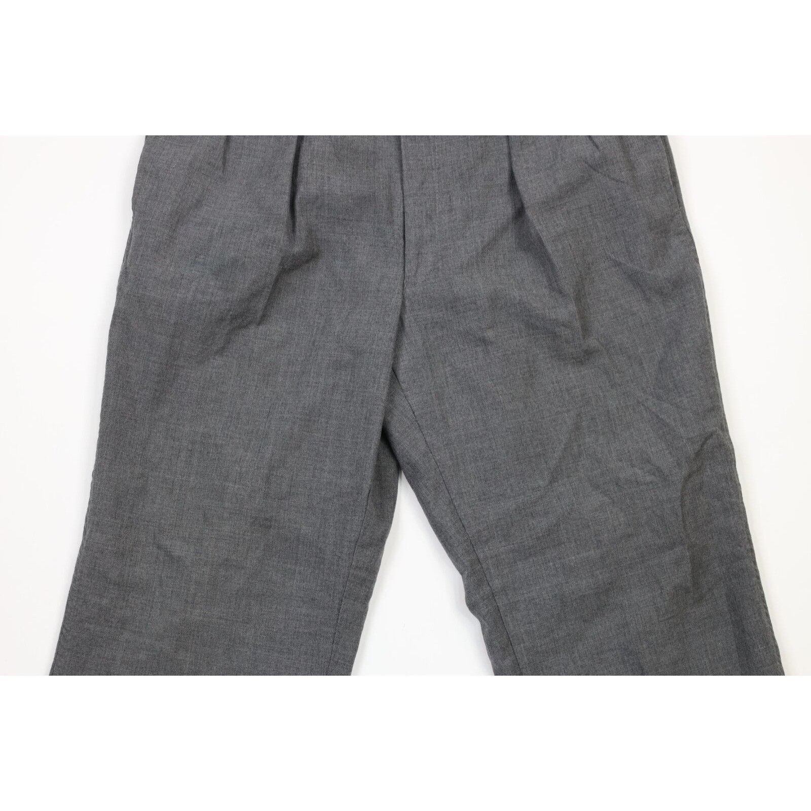 Ralph Lauren Vintage 80s Ralph Lauren Wool Pleated Wide Leg Pants Size US 34 / EU 50 - 3 Thumbnail