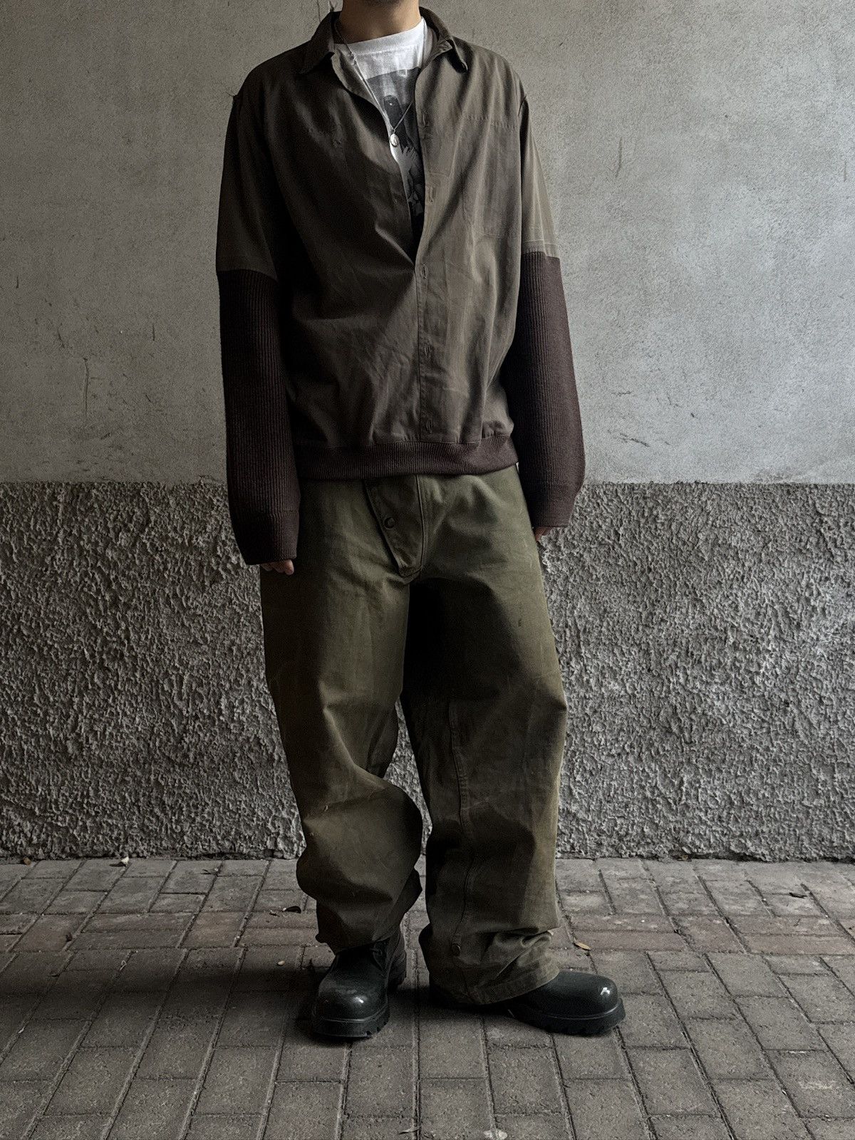 Maison Margiela Artisanal Maison Martin Margiela Hybrid Pullover Size US M / EU 48-50 / 2 - 5 Thumbnail