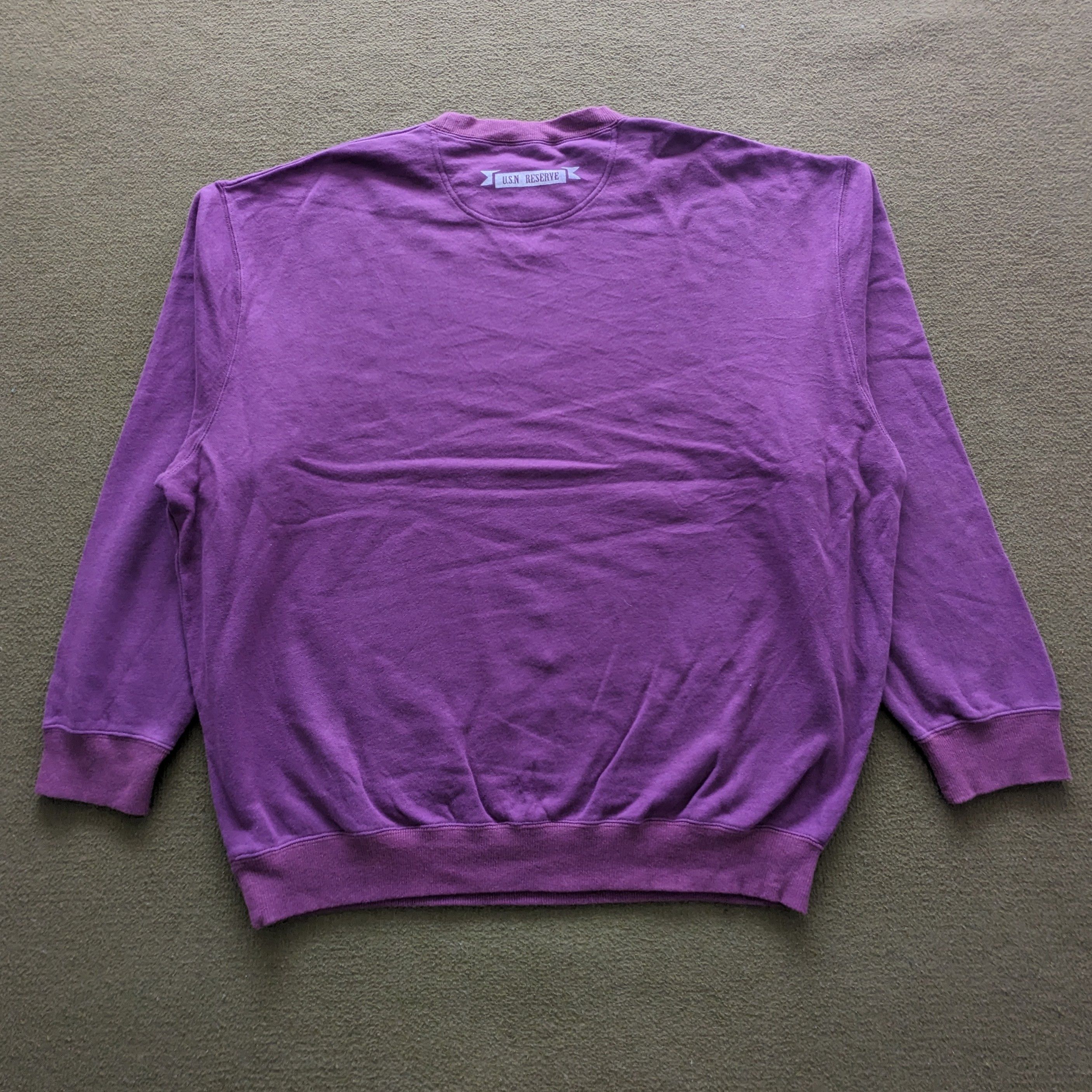 Vintage Vintage Department Of The Navy U.S Naval Reverse Sweatshirt Size US XXL / EU 58 / 5 - 3 Thumbnail