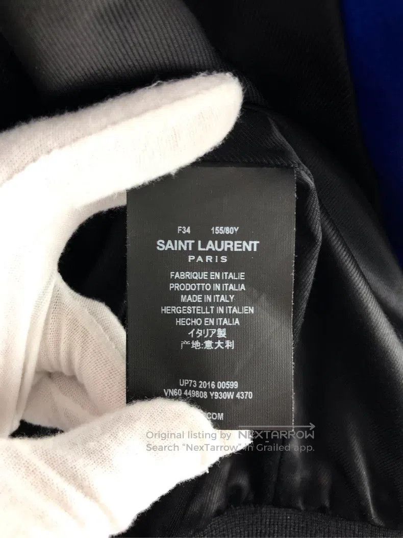 Saint Laurent Paris Saint Laurent Paris Shark silk jacket Size XXS / US 00 / IT 34 - 4 Thumbnail