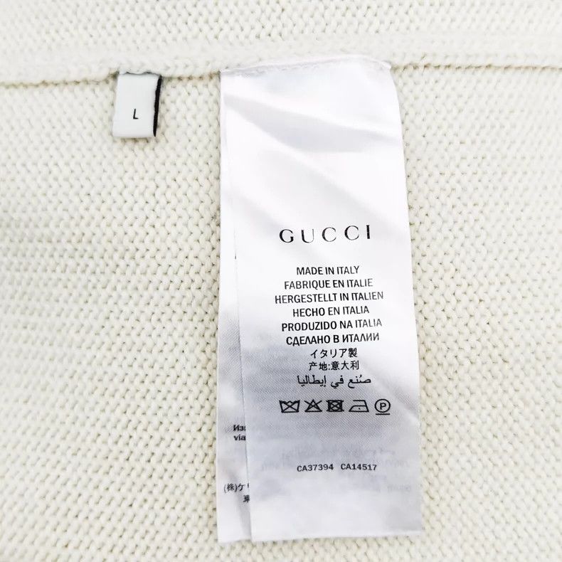 Gucci Gucci Double G pattern 100% wool V-neck sweater 2501-Nextar Size US L / EU 52-54 / 3 - 5 Thumbnail