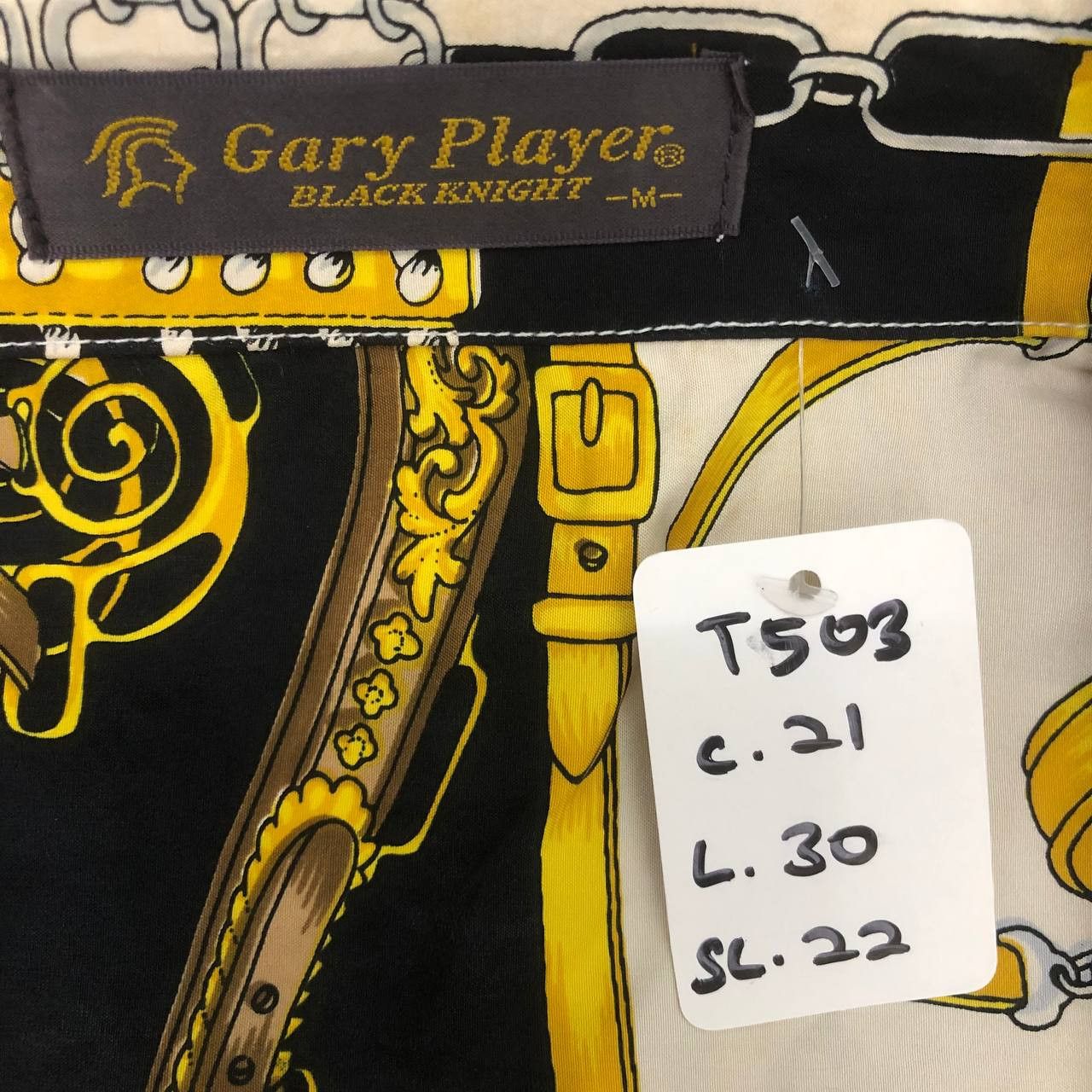 Other T503 VTG GARY PLAYER BLACK KNIGHT ART SHIRTS Size US M / EU 48-50 / 2 - 6 Thumbnail