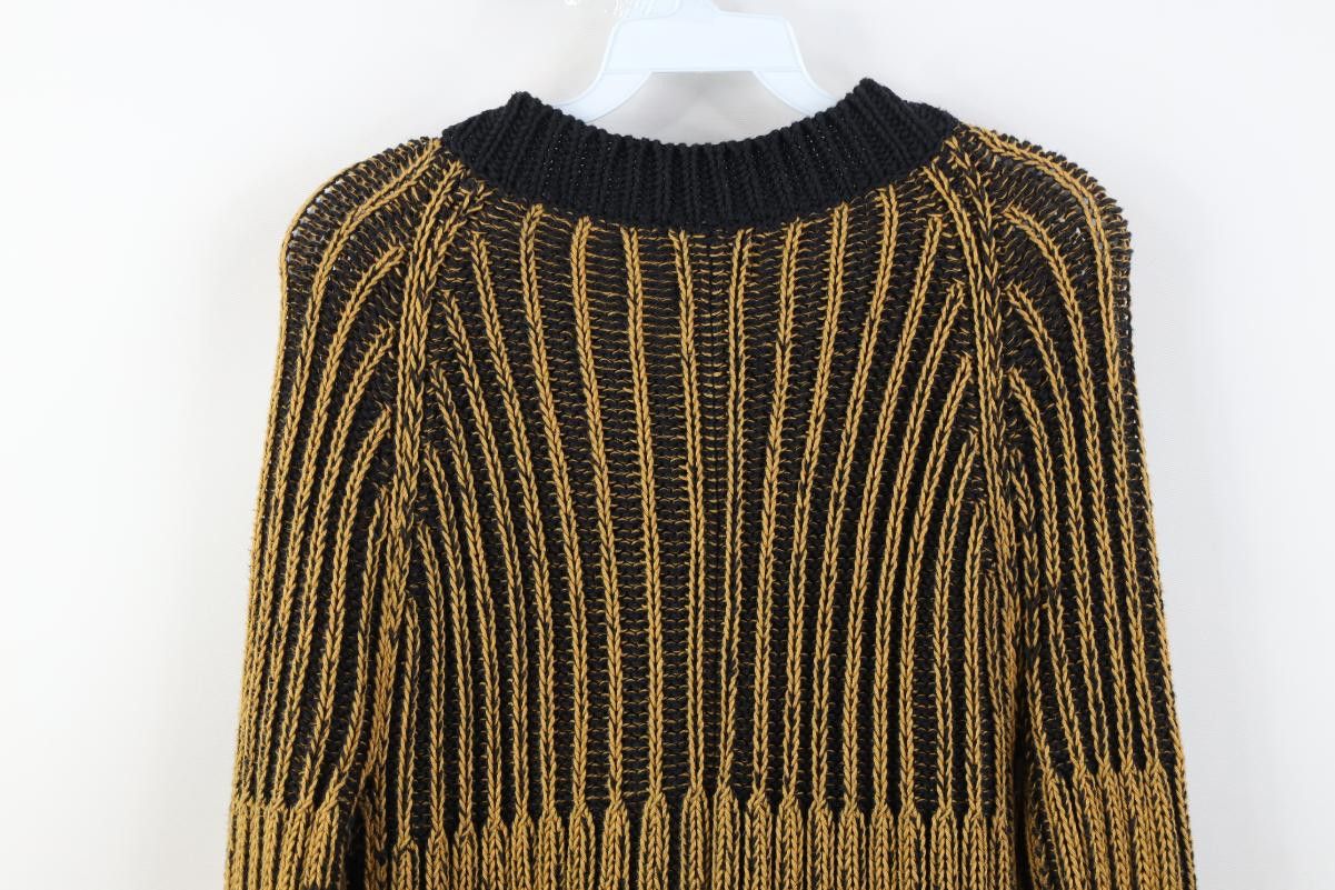 Vintage Vintage 90s Streetwear Hand Knit Ribbed Cardigan Sweater Size M / US 6-8 / IT 42-44 - 9 Thumbnail