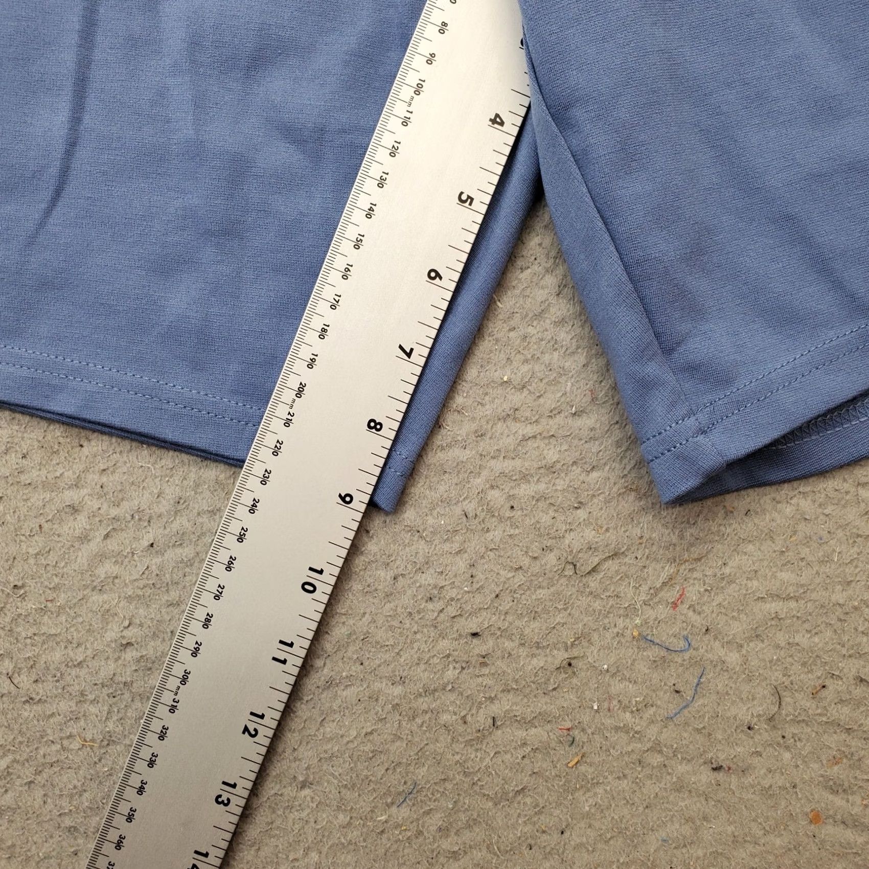 Vintage Member's Mark Everyday Shorts Mens 2XL Blue Premium Stretch Comfort Zip Pockets Size US 39 - 5 Thumbnail