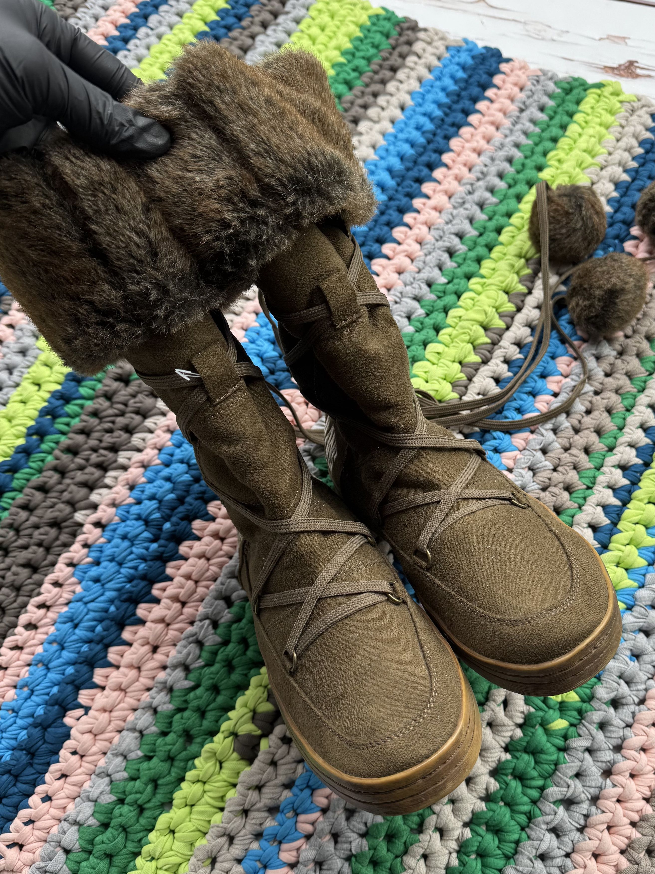 Replay Replay Faux Sheepskin Vintage Boots (D10)(D15)(V313) Size US 9 / IT 39 - 7 Thumbnail