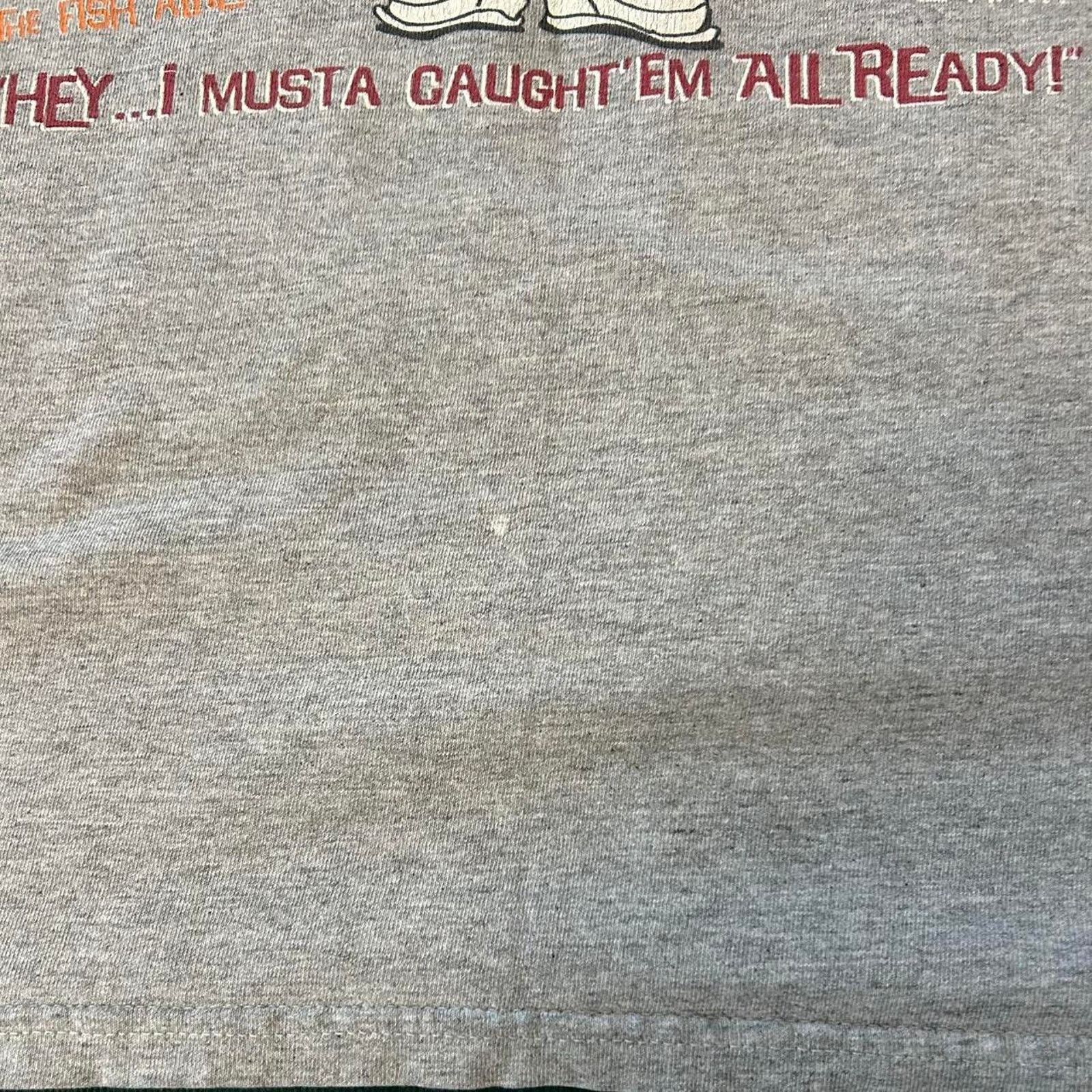 Other Vintage funny fishing tee Size US L / EU 52-54 / 3 - 4 Thumbnail
