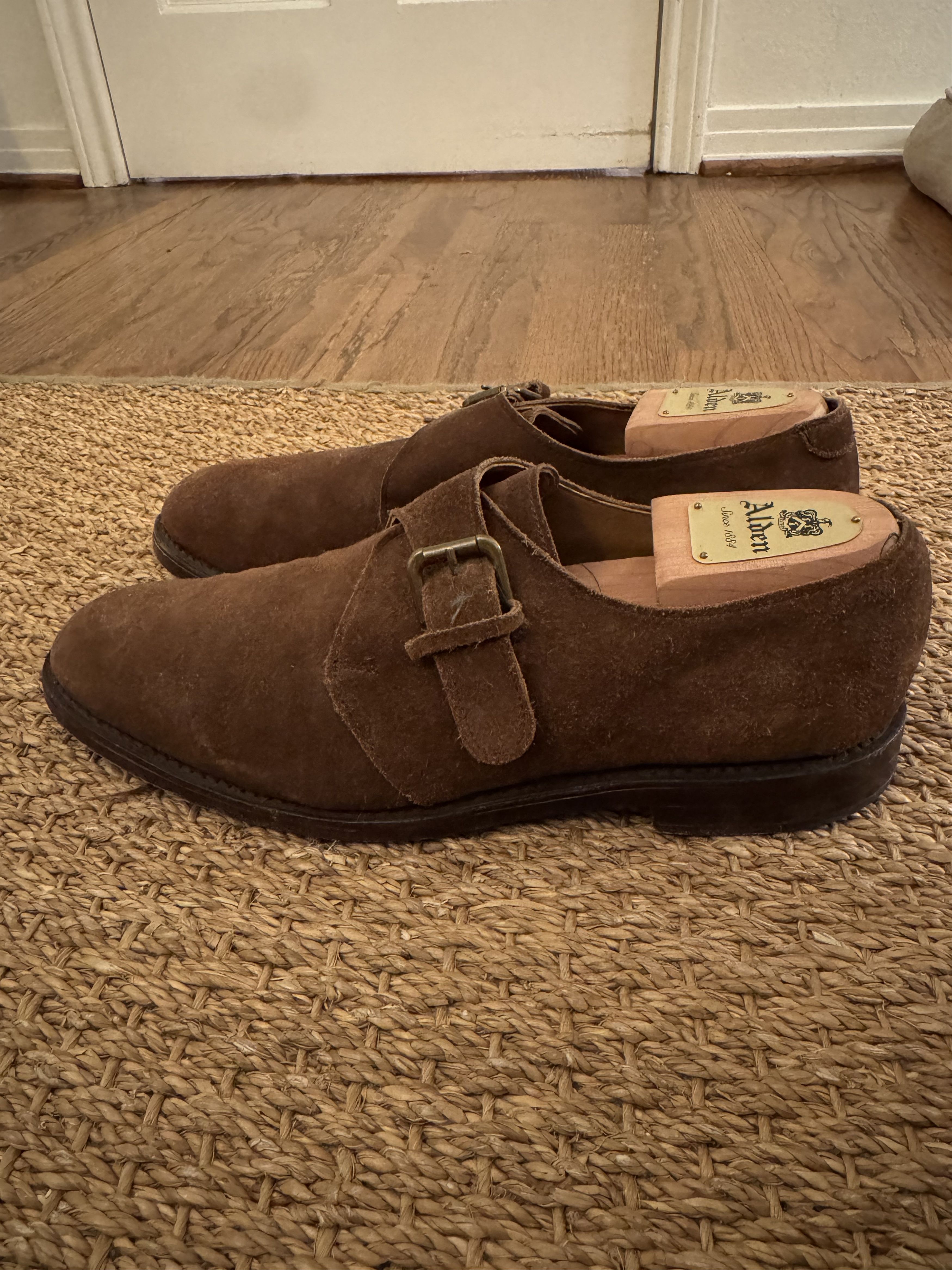 Polo Ralph Lauren Polo Ralph Lauren (MiUSA Vintage) - Monk Strap - Snuff Suede Size US 11 / EU 44 - 1 Thumbnail