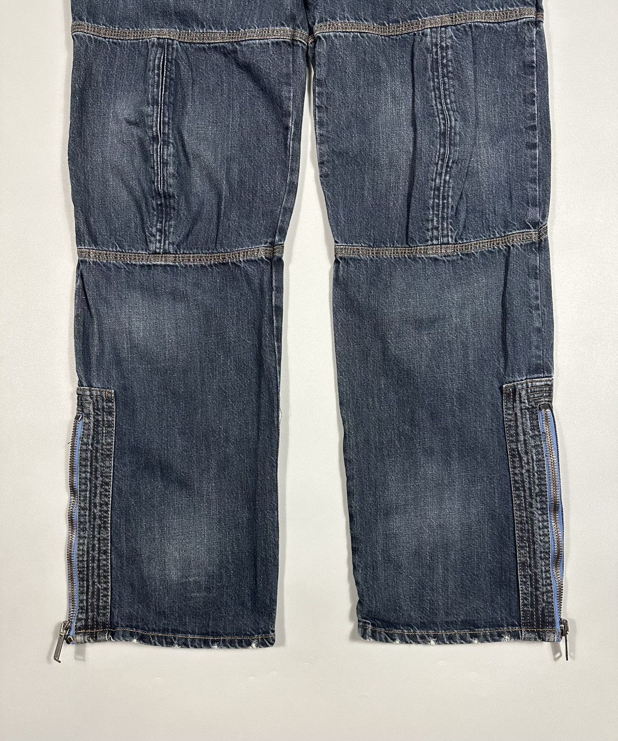Dolce & Gabbana F/W2004 Dolce & Gabbana Biker Straight Leg Blue Denim Jeans Size US 36 / EU 52 - 3 Thumbnail