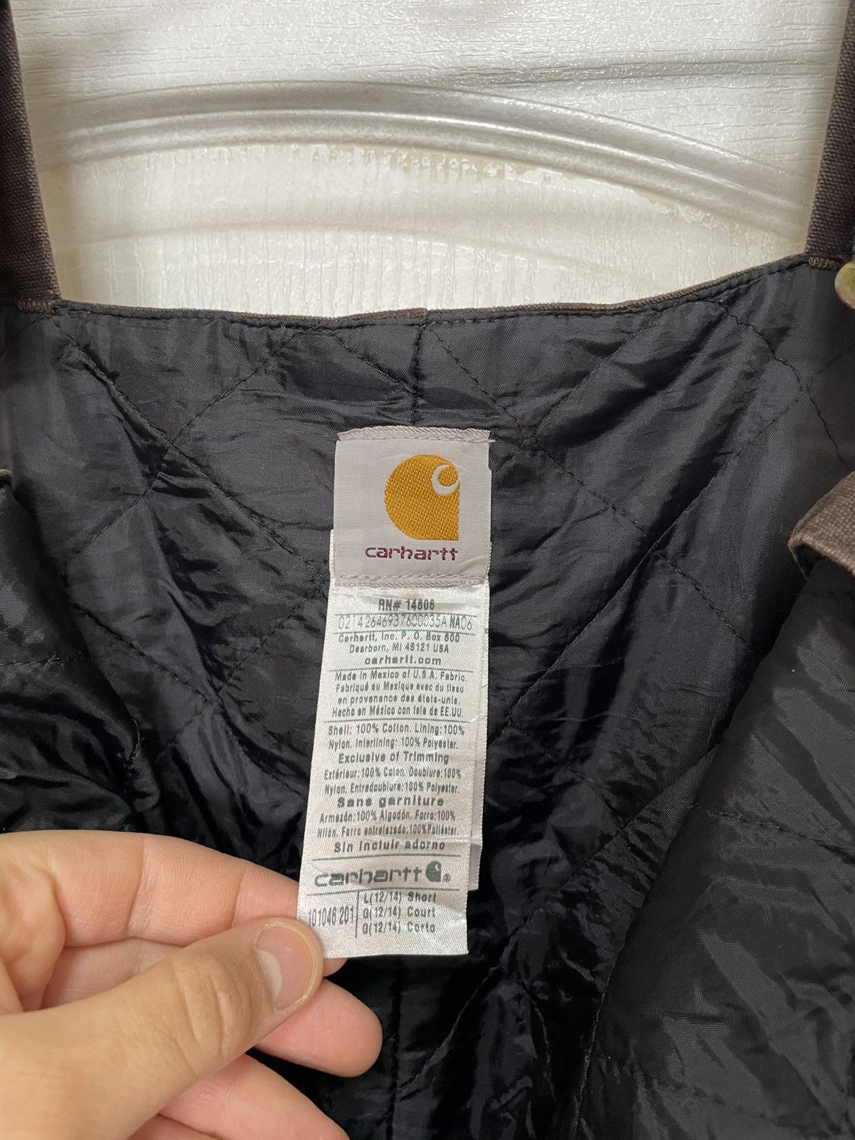 Carhartt × Carhartt Wip × Vintage Vintage CARHARTT 90s Overalls Coverall Work brown pants jean Size US 34 / EU 50 - 3 Thumbnail