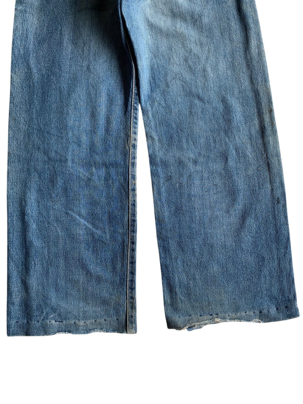 If Six Was Nine VINTAGE EDWIN 505 SELVEDGE BAGGY MUDWASH DISTRESSED DENIM Size US 29 - 8 Thumbnail