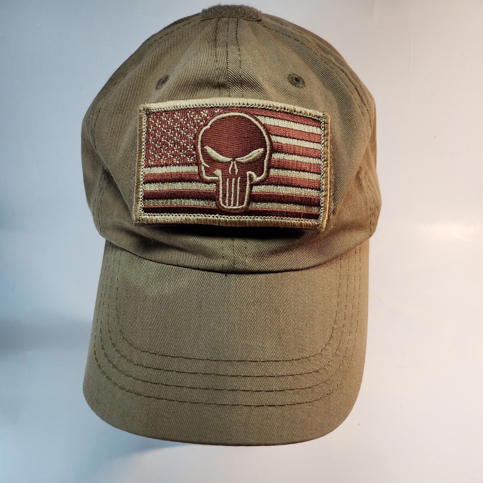 Connor McKnight USA Flag Punisher ROTHCO Patch Strap Hat Green Adjustable Size ONE SIZE - 1 Thumbnail