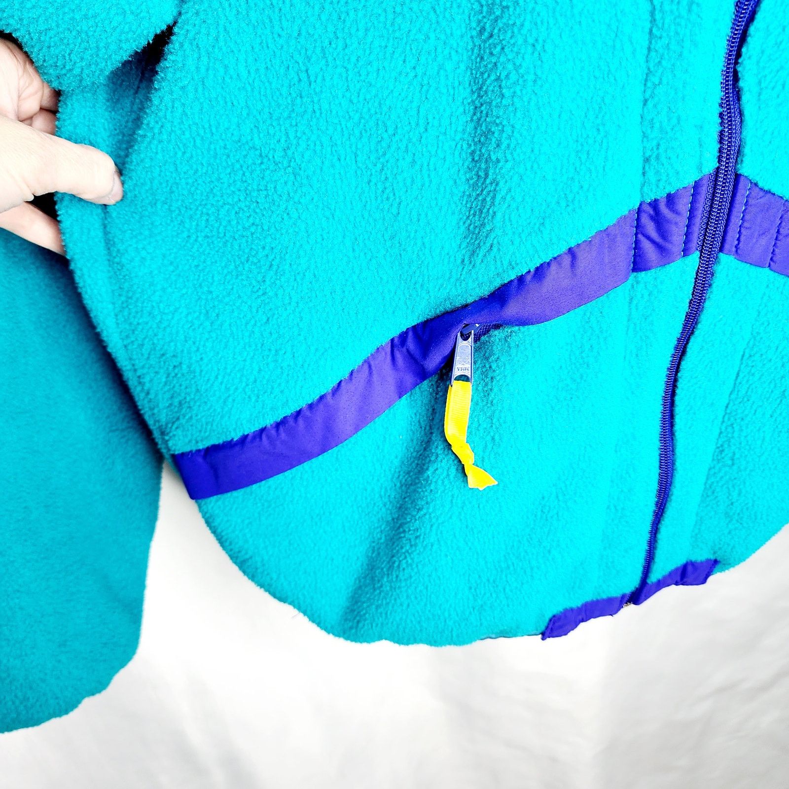 Other Vintage Woolrich Teal Zipper Front Long Sleeve Fleece Size L / US 10 / IT 46 - 10 Thumbnail