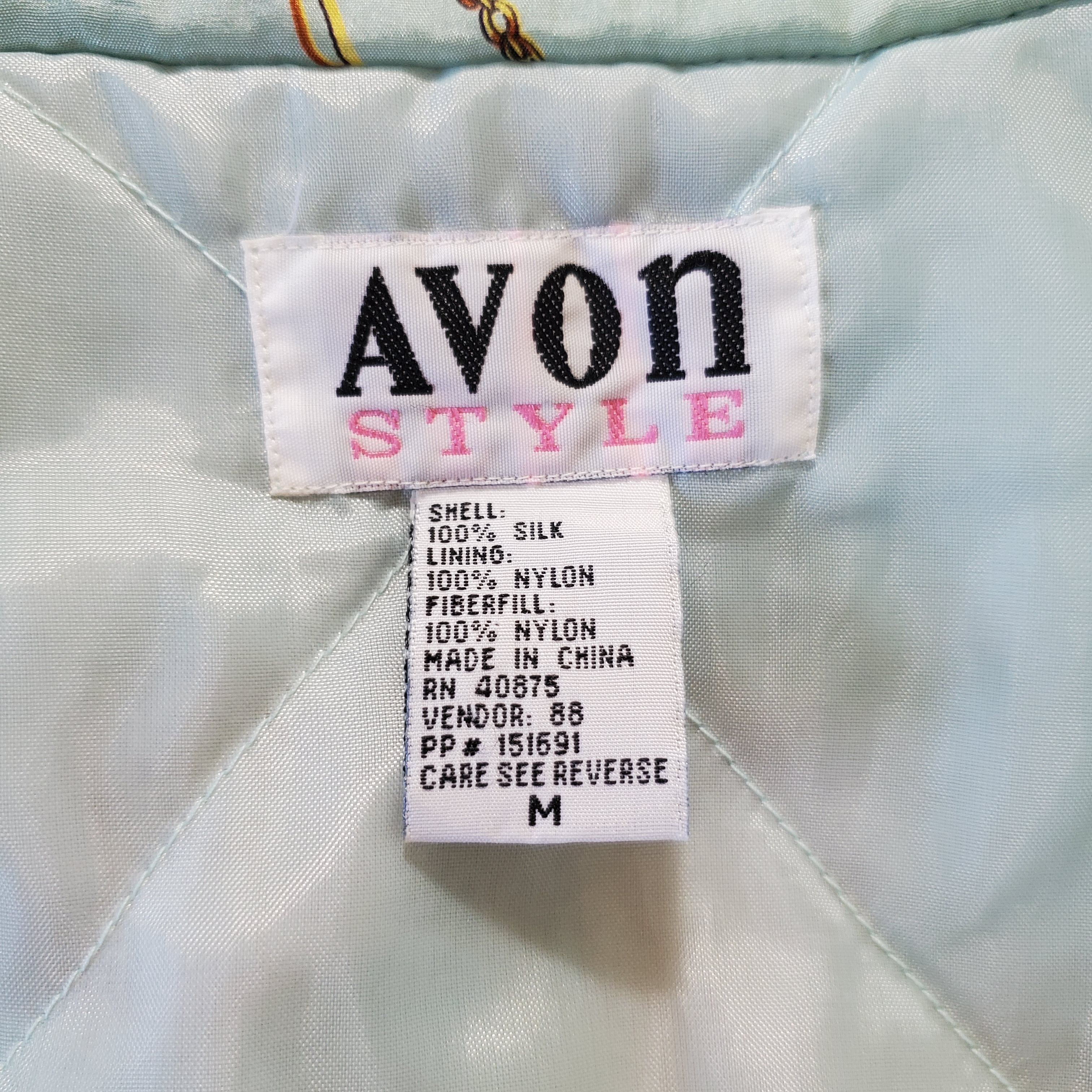 Other Avon Style Size M Windbreaker Jacket 100% Silk Classic Chain Size M / US 6-8 / IT 42-44 - 10 Thumbnail