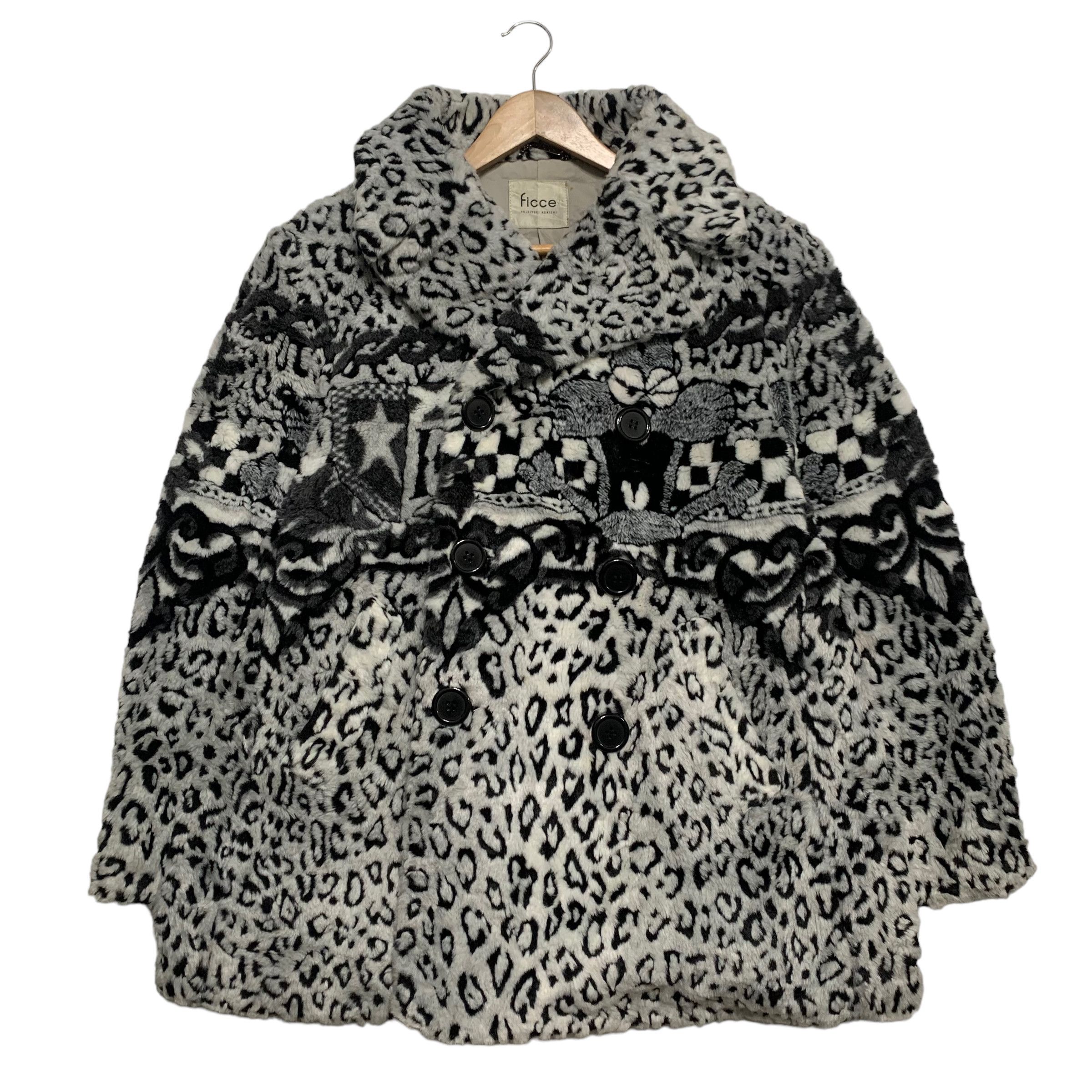 image of Yoshiyuki Konishi Art Design Coat in Grey, Men's (Size Large)