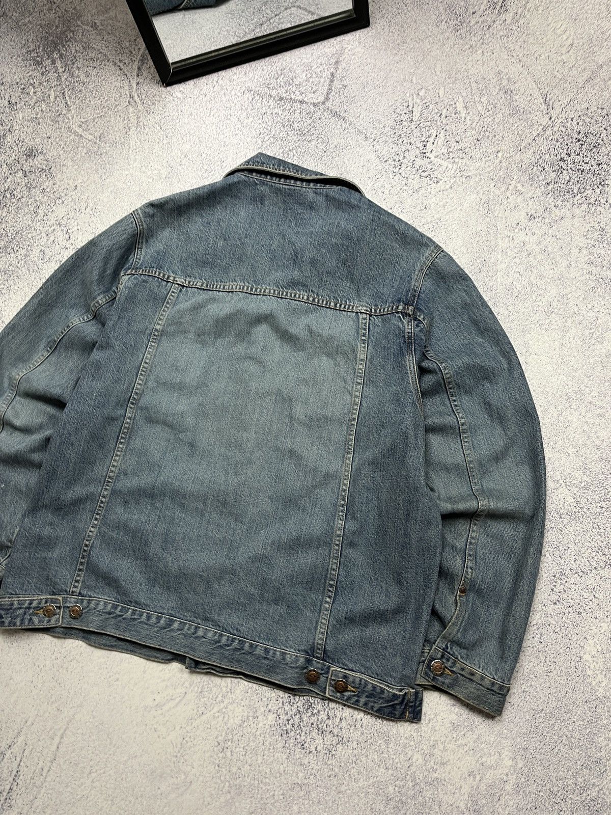 Oakley Crazy Vintage 00’s Oakley Industries Denim Jeans Jacket Y2k Size US XL / EU 56 / 4 - 14 Thumbnail
