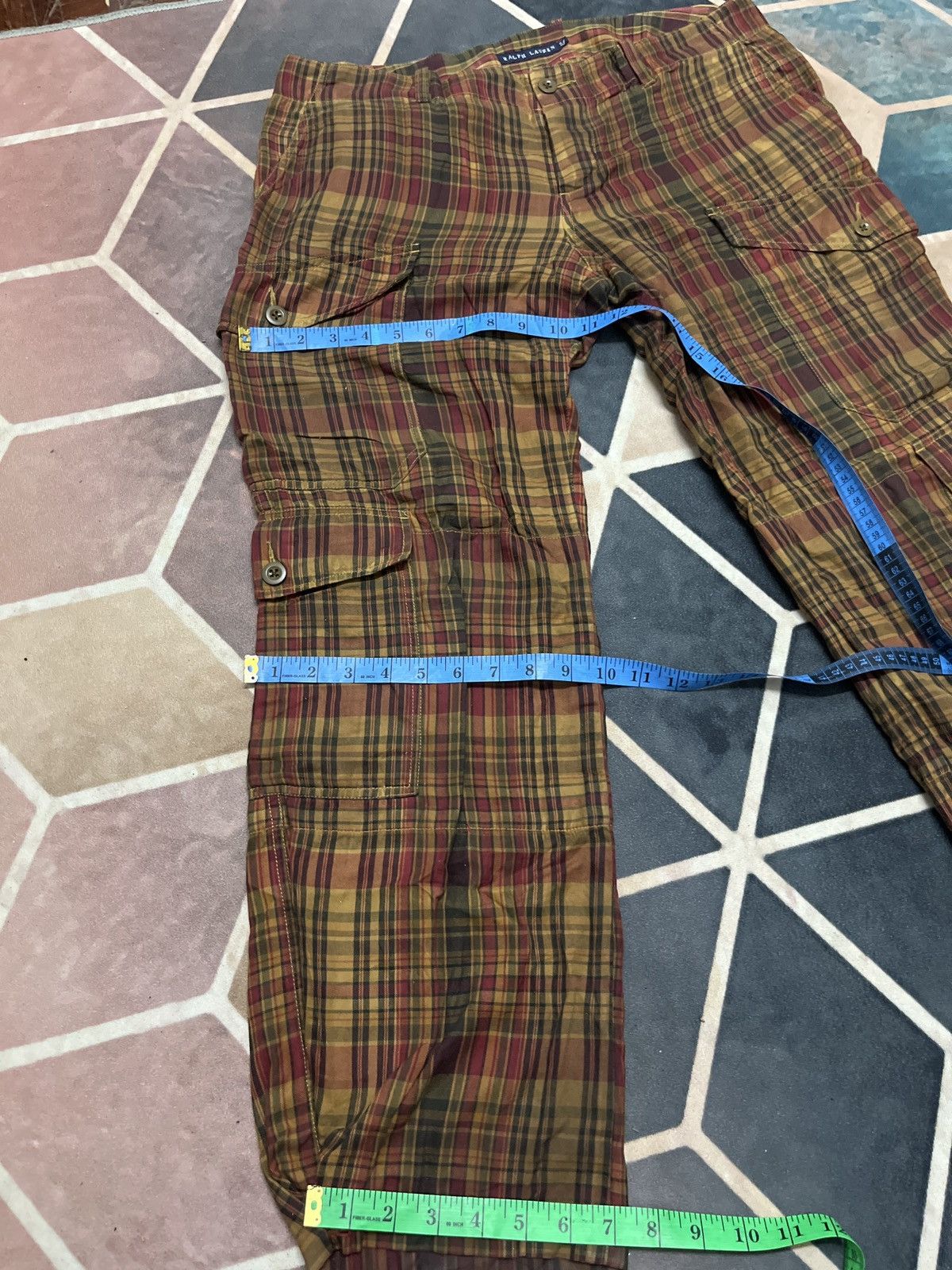 Polo Ralph Lauren 💥Polo RL Tartan Soft Cotton Cargo Pants Size US 36 / EU 52 - 15 Thumbnail