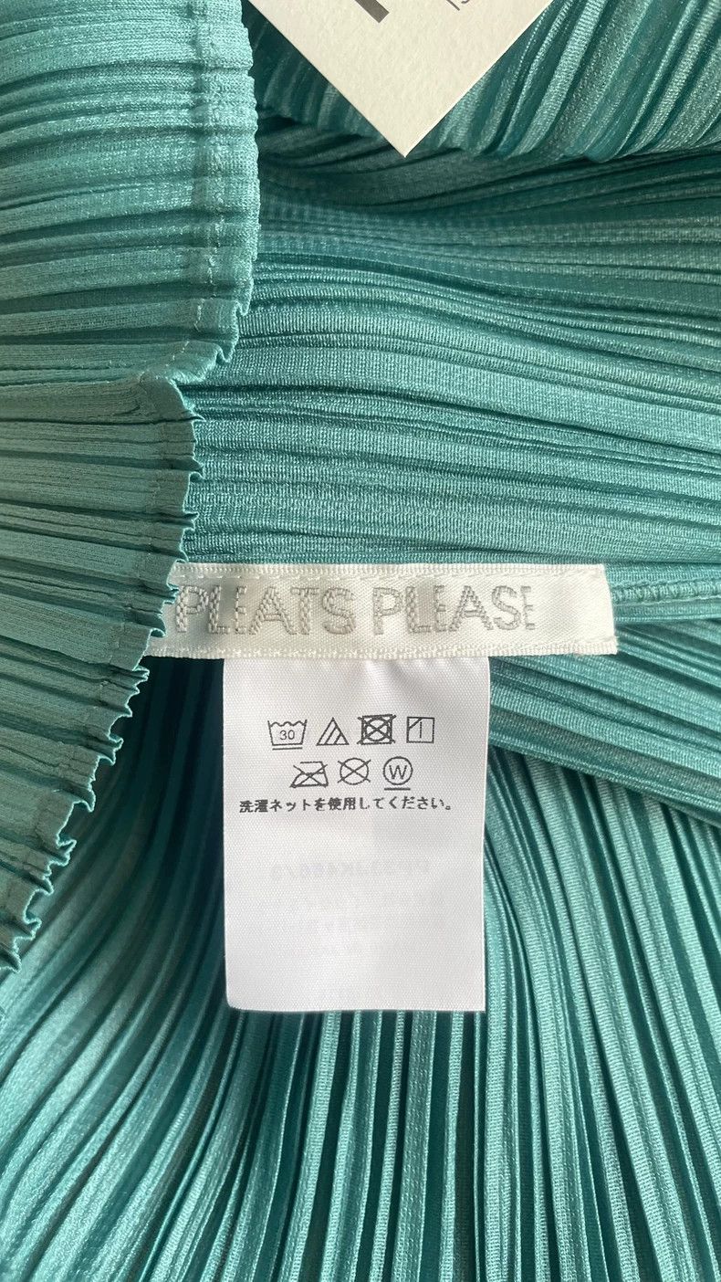 Issey Miyake issey miyake size:3 Blue-green pleated coat Size XXS / US 00 / IT 34 - 4 Thumbnail