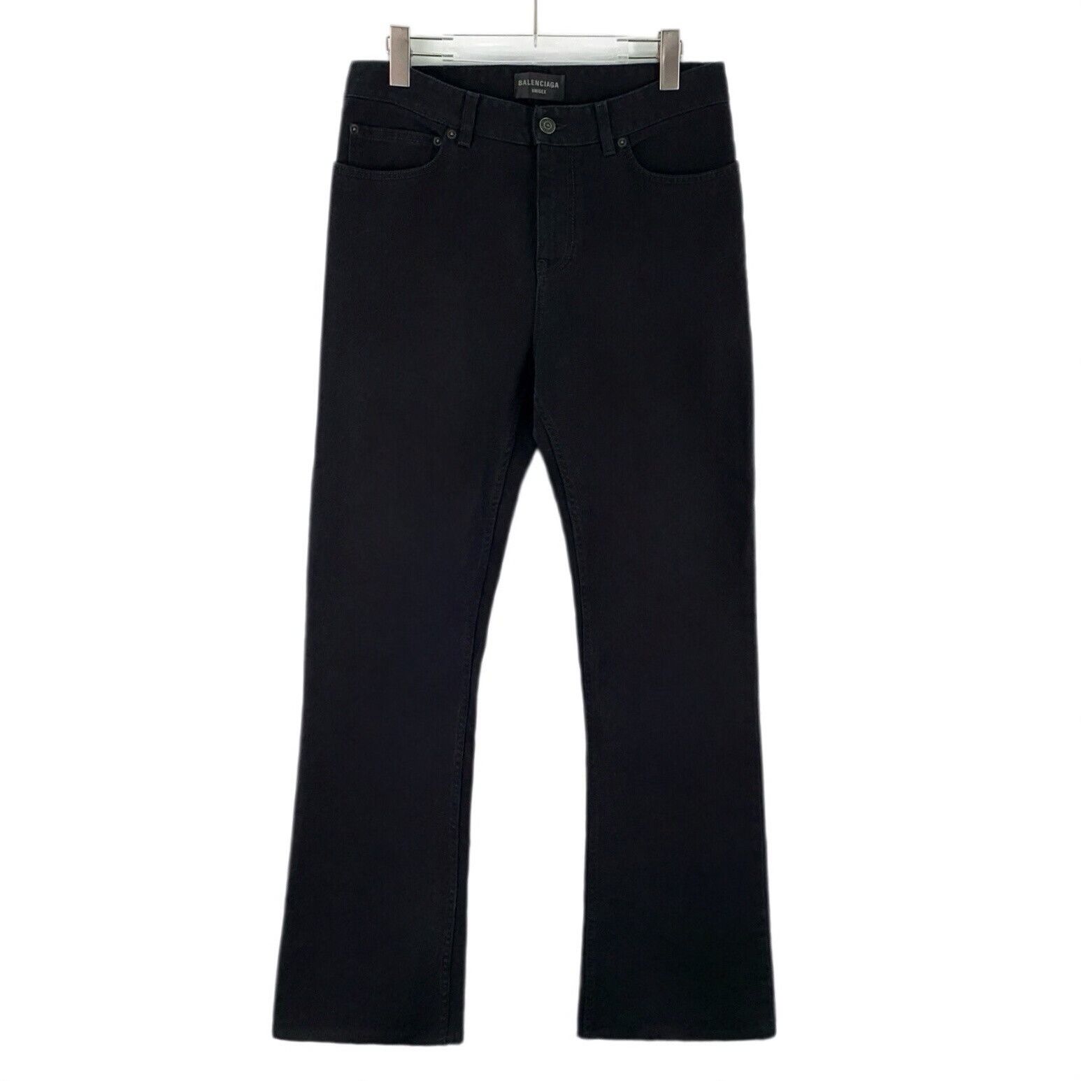 Balenciaga Balenciaga Black Cotton Denim Jeans Size L Size US 33 - 1 Thumbnail