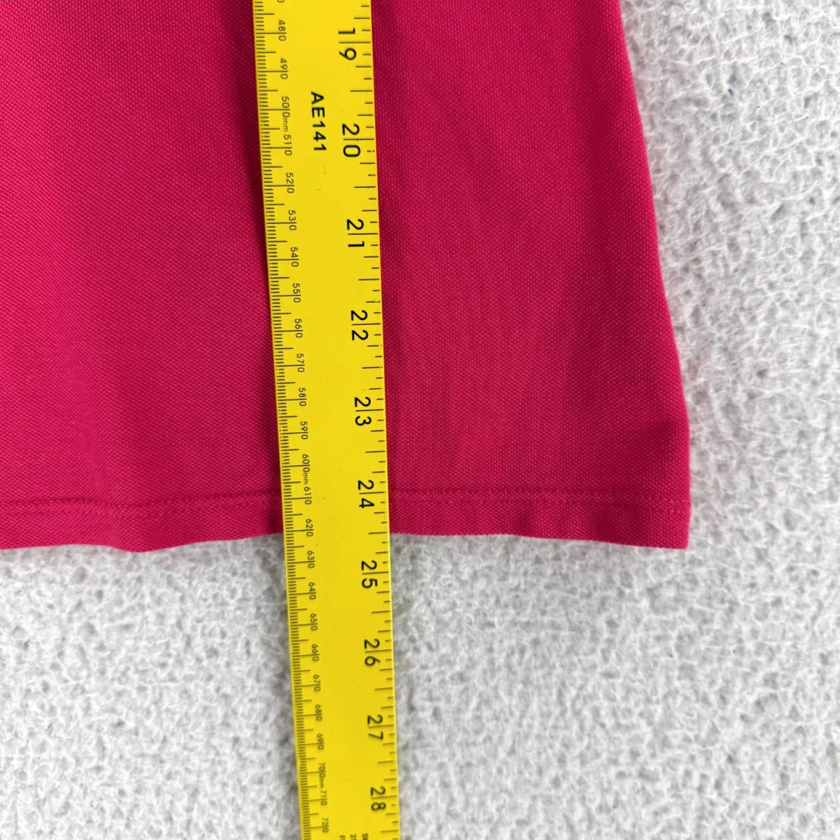 Lacoste Lacoste Polo Shirt Womens S Pink V-Neck 3/4 Sleeve Casual Knit Top Shirt Size S / US 4 / IT 40 - 7 Thumbnail