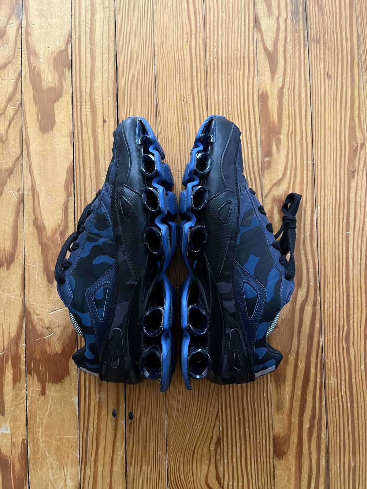 Adidas × Raf Simons Raf Simons Adidas Bounce Trainer Blue Camo Size US 9.5 / EU 42-43 - 3 Thumbnail
