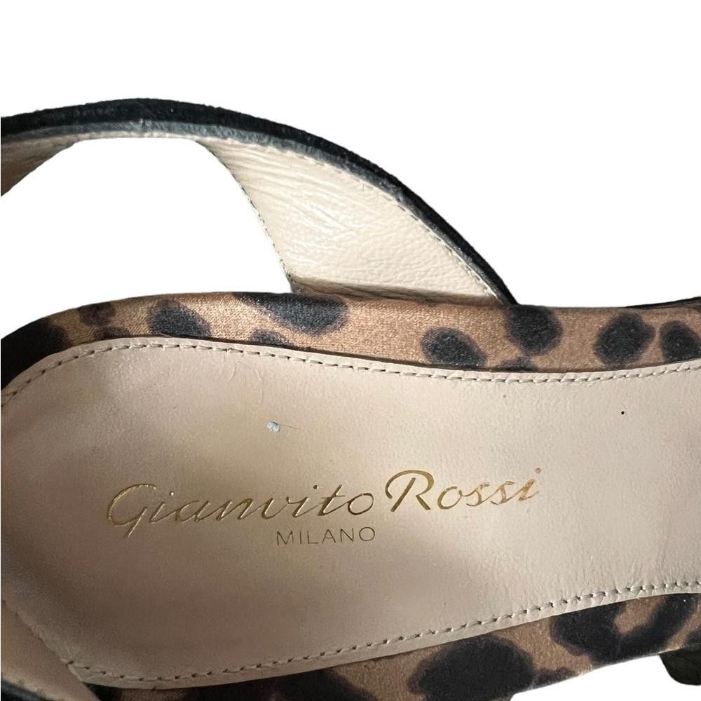 Gianvito Rossi Gianvito Rossi Leopard Print Wedge Sandals Size IT 37/US 7 Size US 7 / IT 37 - 12 Thumbnail