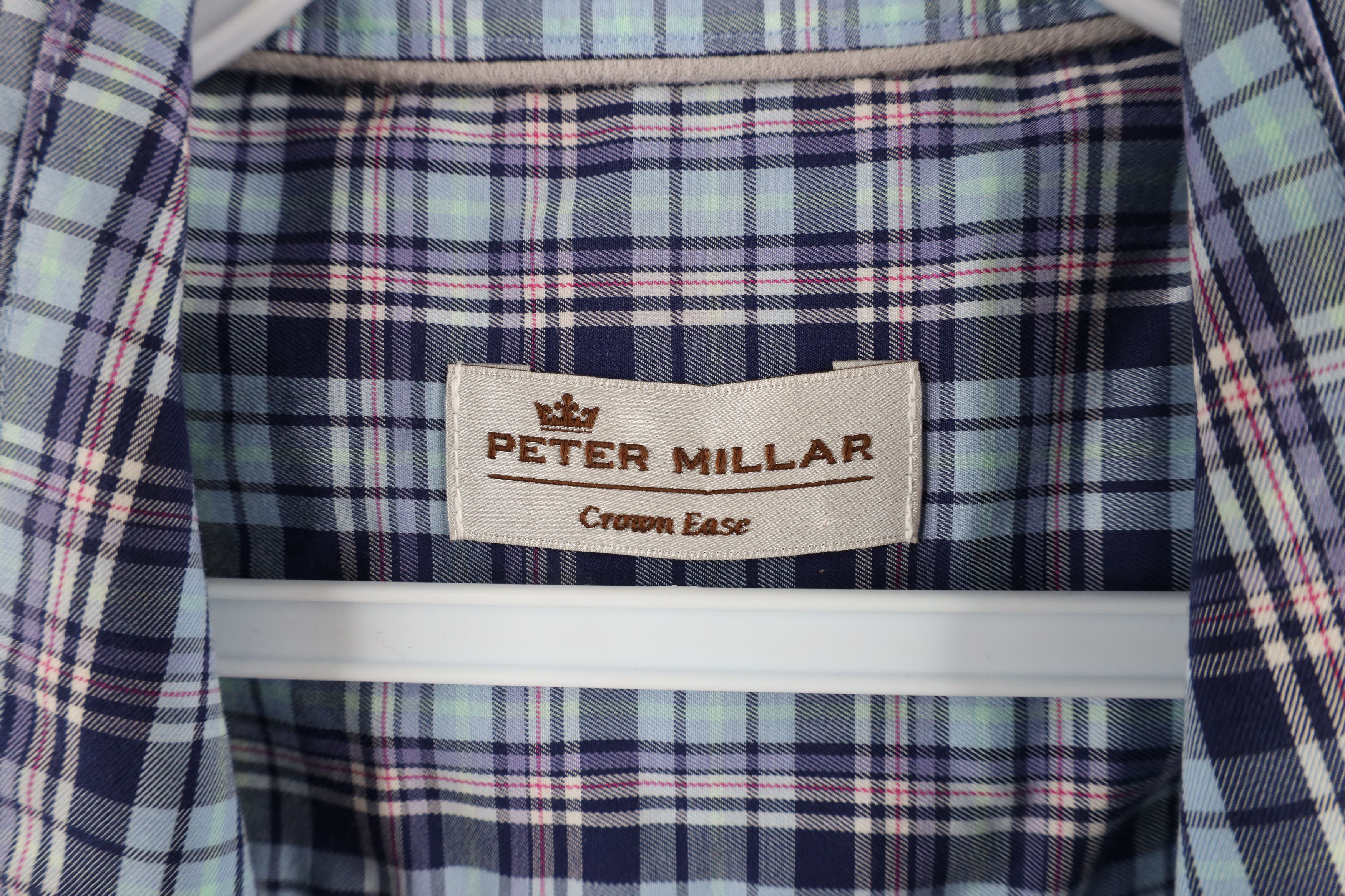 Peter Millar × Vintage Peter Millar Crown Ease Long Sleeve Collared Button Shirt Size US L / EU 52-54 / 3 - 6 Thumbnail