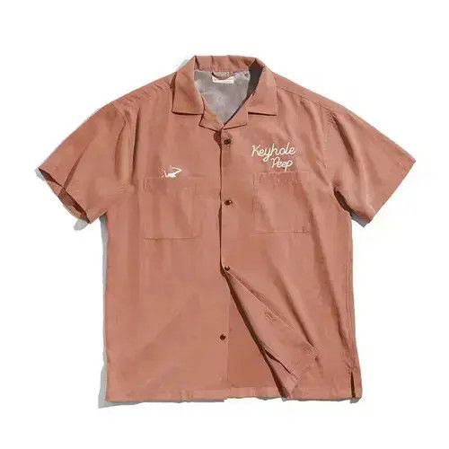 Japanese Brand × Vintage retro fade outdoor work bowling shirt Size US L / EU 52-54 / 3 - 4 Thumbnail