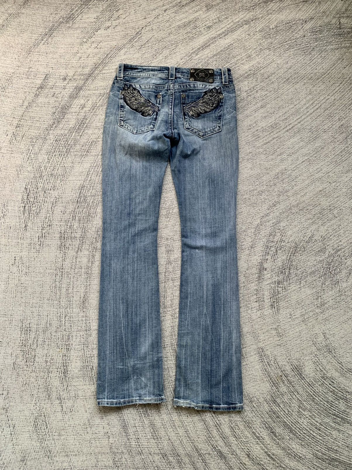 Hysteric Glamour × Miss Me × Rock Revival Miss Me Bootcut Chrome Heart Inspired Jeans Size 30" / US 8 / IT 44 - 2 Thumbnail