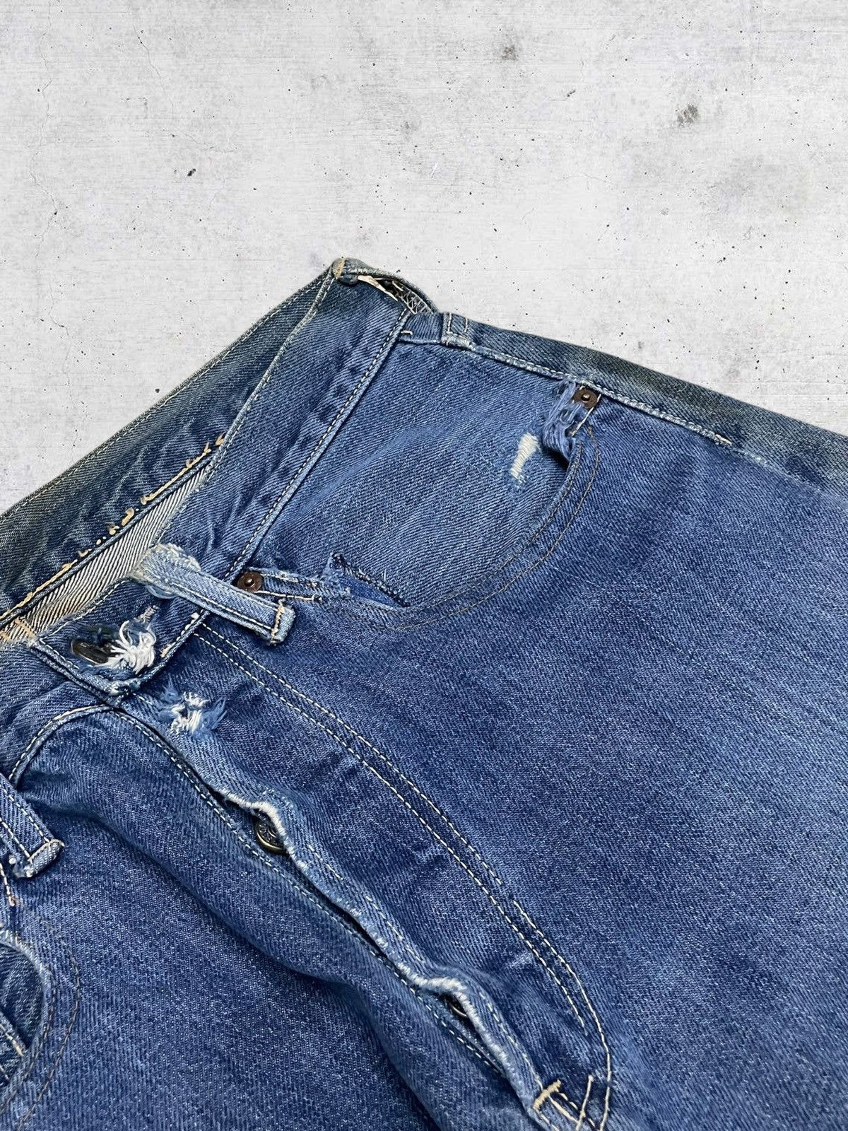 Nepenthes VINTAGE HOGGS BY NEPHENTES OG JAPAN DESIGNER SELVEDGE DENIM Size US 29 - 11 Thumbnail