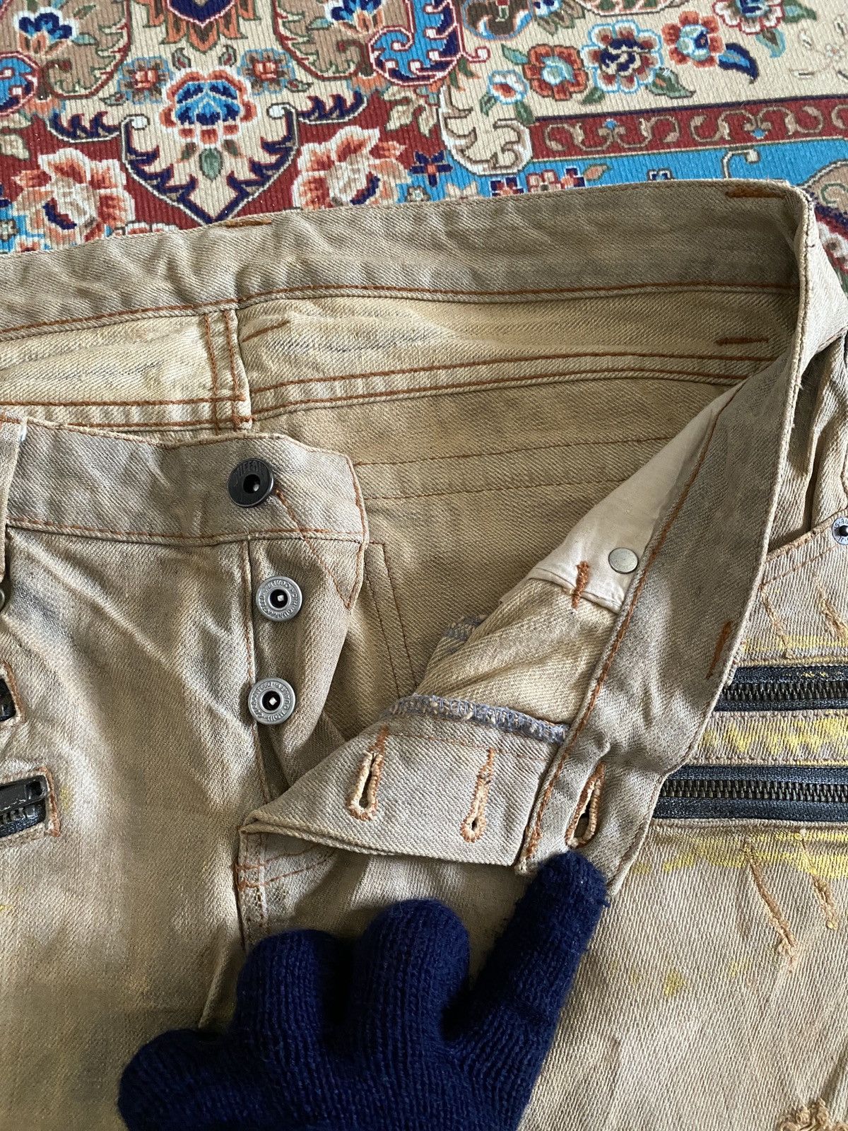 BUFFALO BOBS Japanese Brand Buffalo Multi Zipper Jeans Size US 32 / EU 48 - 14 Thumbnail