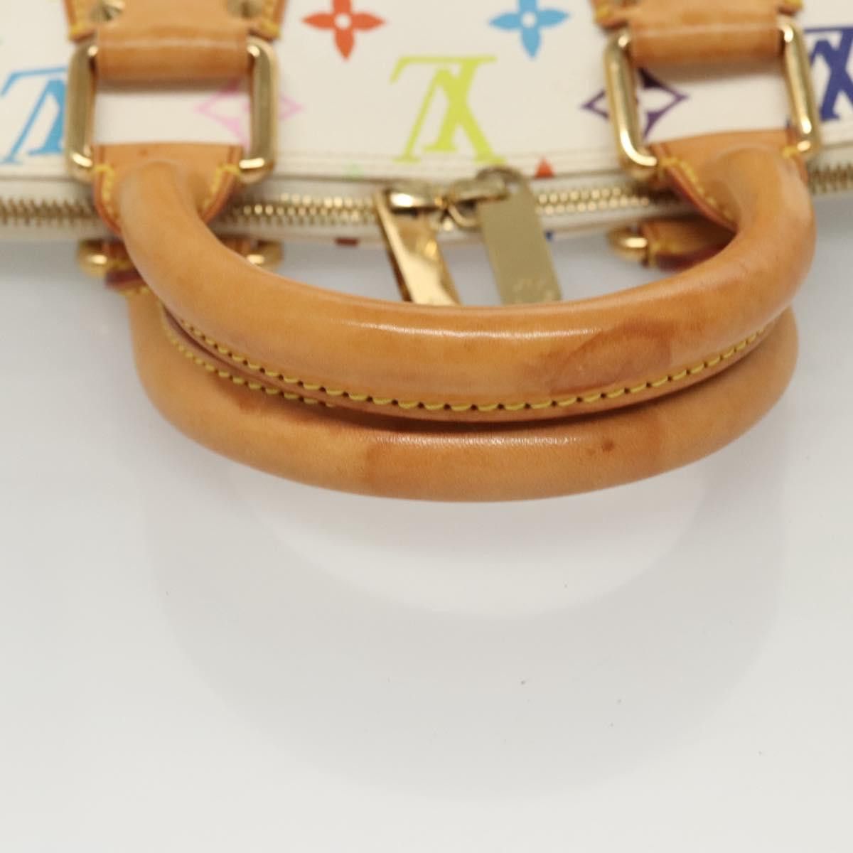 Louis Vuitton LOUIS VUITTON Monogram Multicolor Alma Hand Bag White M92647 Size ONE SIZE - 7 Thumbnail