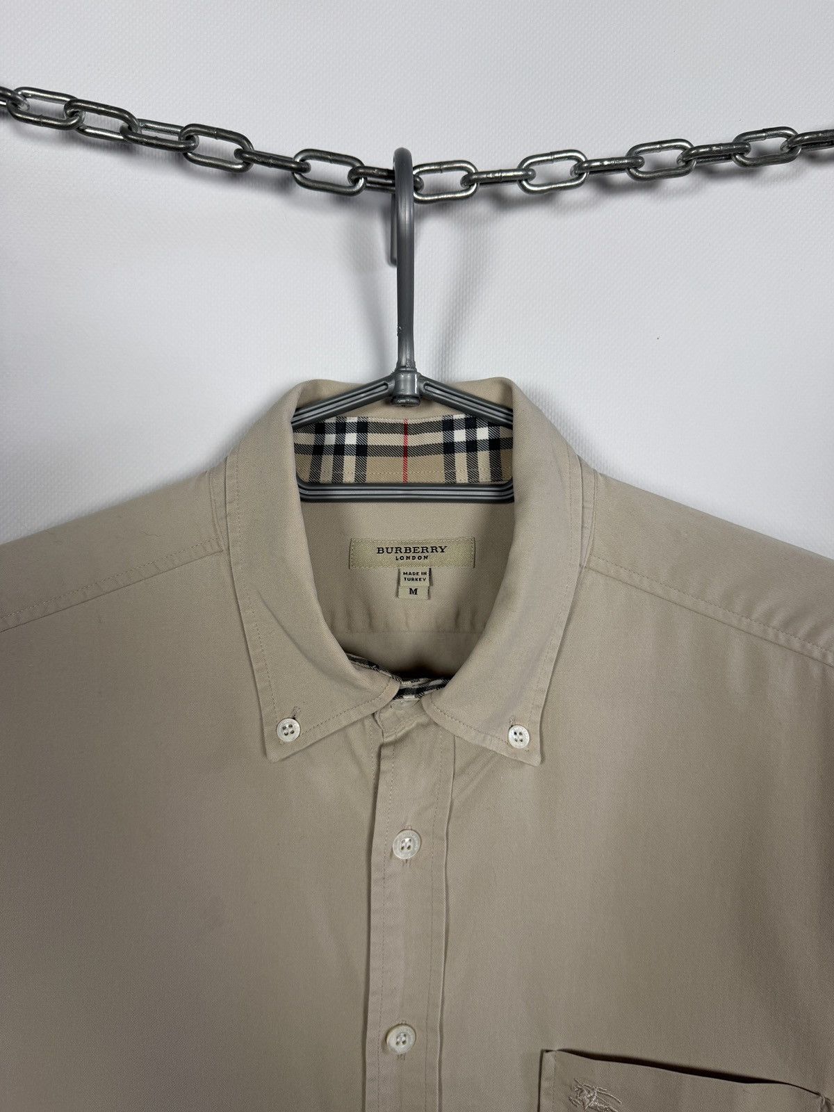 Burberry Burberry London Long Sleeve Shirt Button Up Cotton Size M Size US M / EU 48-50 / 2 - 8 Thumbnail