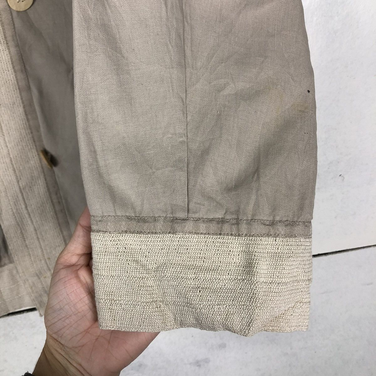 Issey Miyake 🔥VINTAGE ISSEY MIYAKE PERMANENTE MANDARIN BUTTON JACKET Size US M / EU 48-50 / 2 - 17 Thumbnail