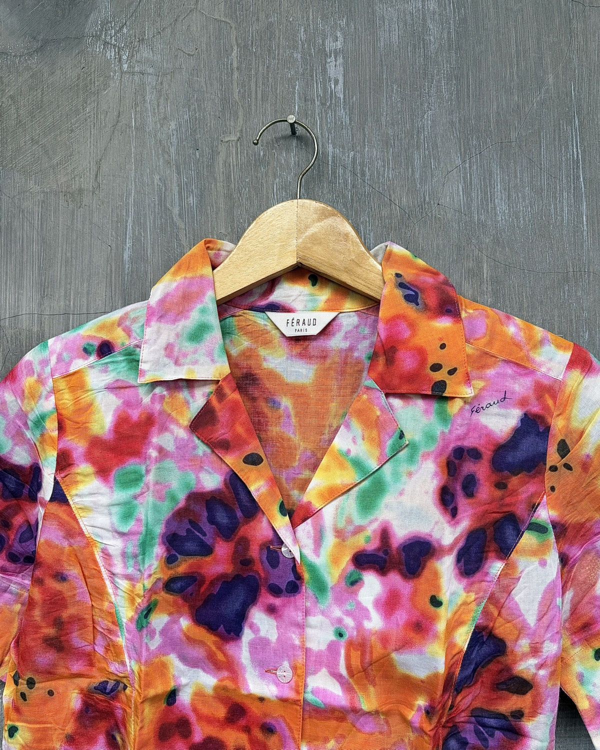 Louis Feraud Feraud Abstract Button Up Shirt Size S / US 4 / IT 40 - 2 Thumbnail