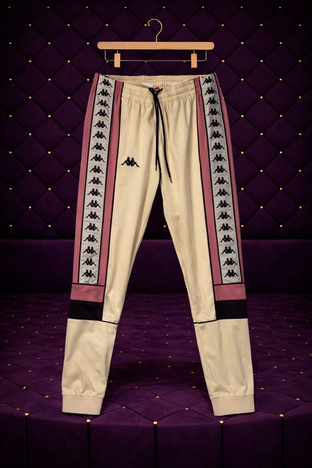 Kappa KAPPA 222 BANDA LOGO TAPE SIDE STRIPE TRACK PANTS Size US 32 / EU 48 - 1 Preview