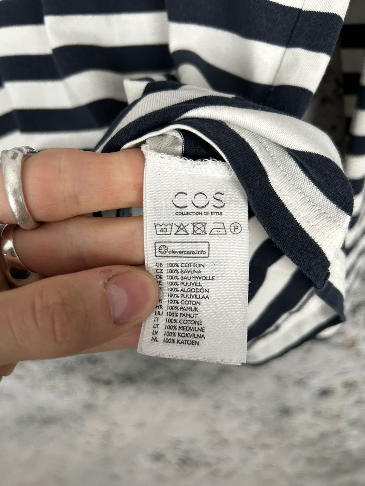 Cos COS Stripe Longsleeve Minimalist Scandi Avant Garde Designer Size M / US 6-8 / IT 42-44 - 6 Thumbnail
