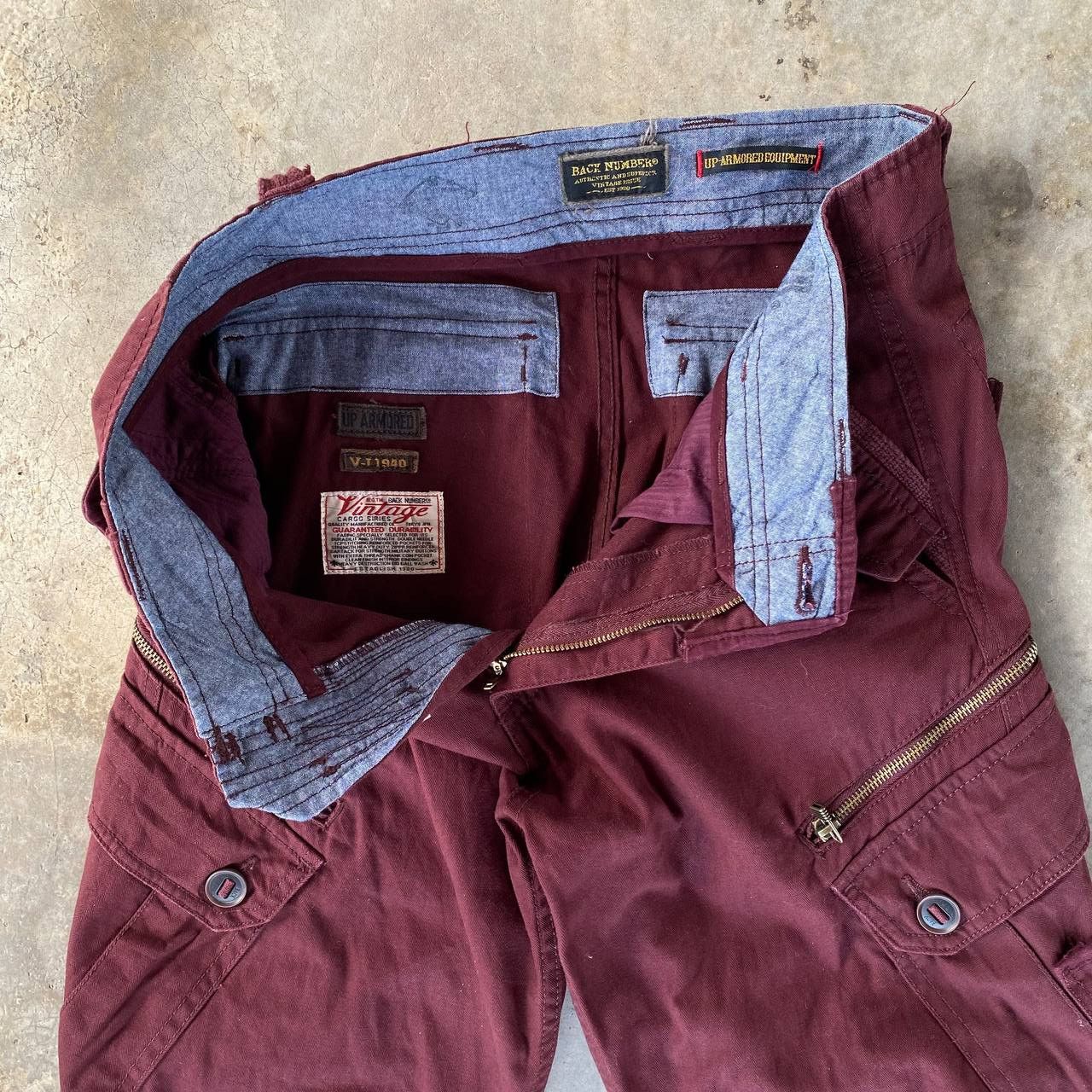 20471120 × Japanese Brand VINTAGE BACK NUMBER CARGO UP-ARMORED EQUIPMENT MILITARY Size US 31 - 10 Thumbnail