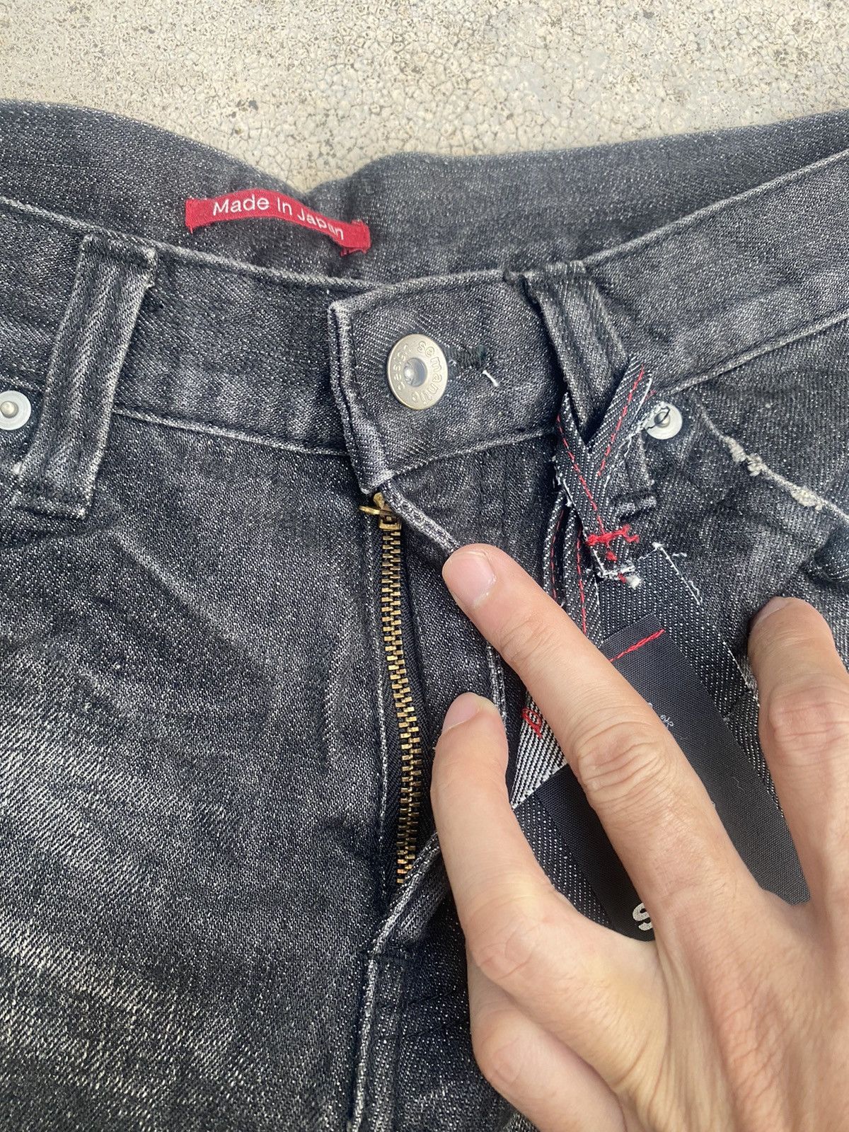 Japanese Brand Flare Jeans Semantic Distressed Boro Painted Bootcut Size US 32 / EU 48 - 13 Thumbnail