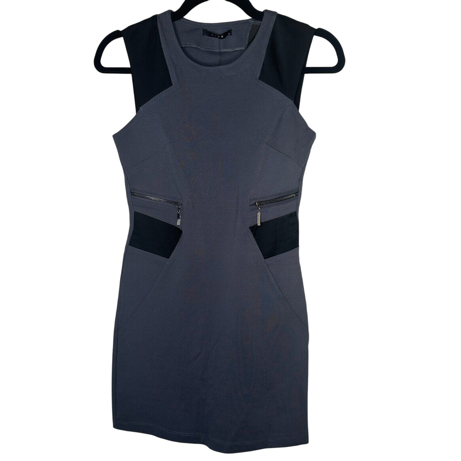Other NWT Lime Black Blue Sleeveless Bodycon Mini Dress Zipper S Size S / US 4 / IT 40 - 1 Thumbnail