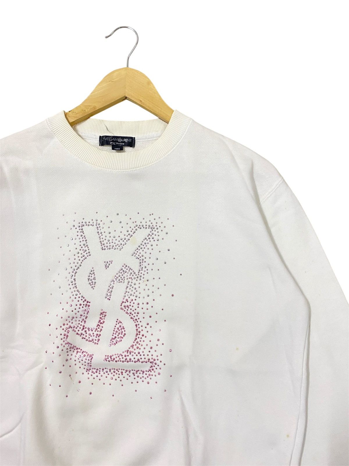 Yves Saint Laurent Vintage YSL Yves Saint Laurent Pour Homme Sweatshirt | XS Size US XS / EU 42 / 0 - 2 Thumbnail