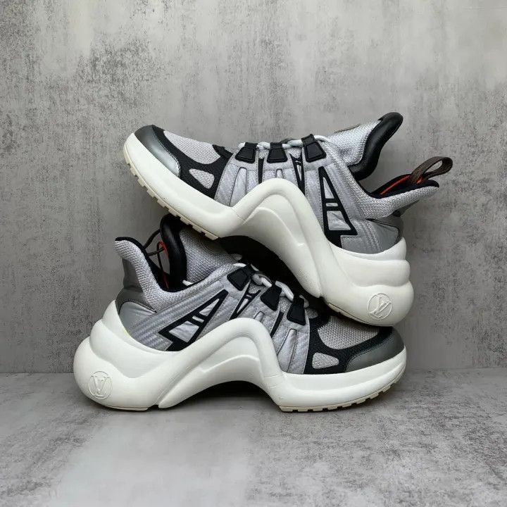 Louis Vuitton Silver Gray Dad Sneakers -2508