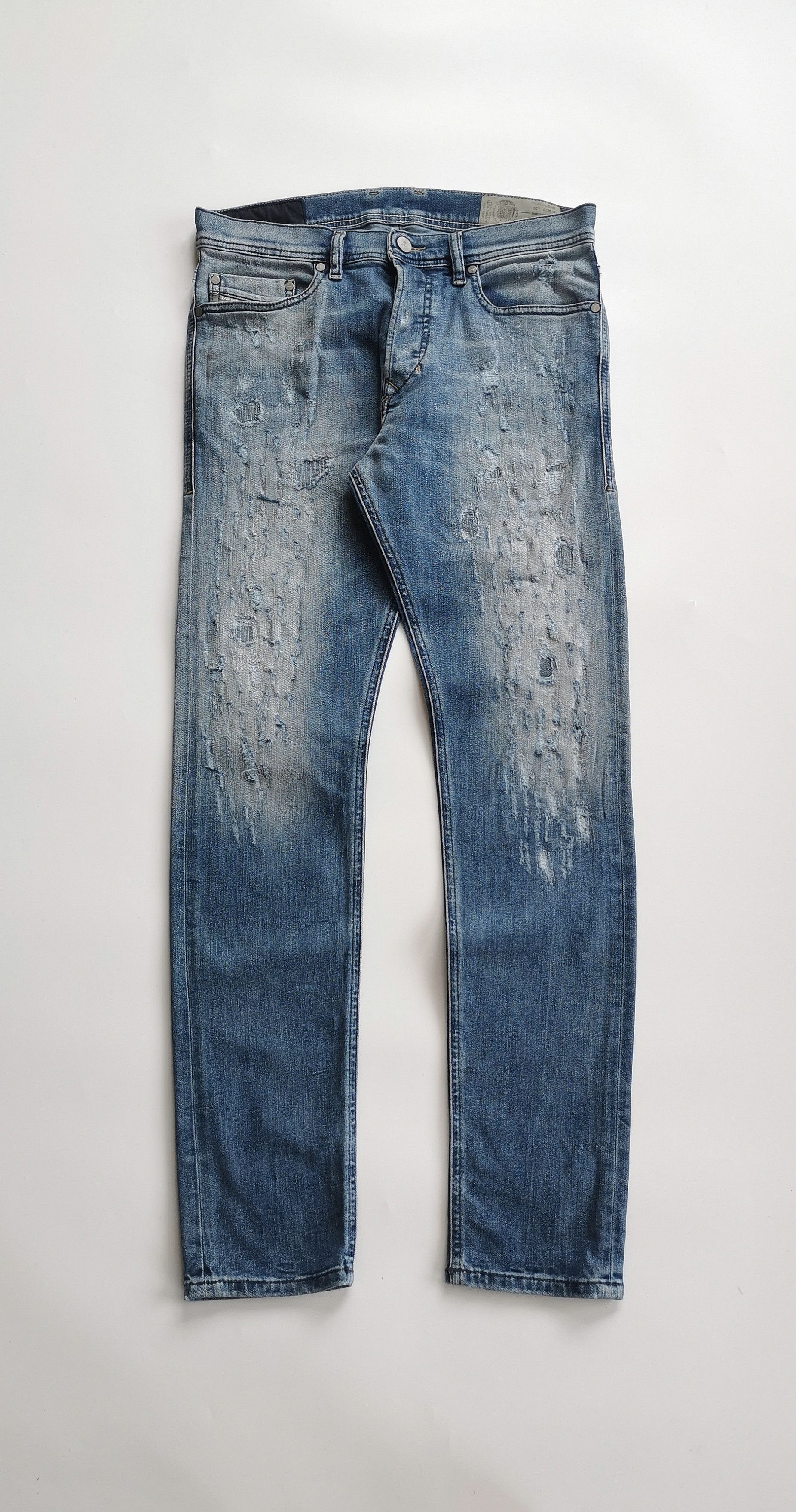 Diesel Diesel Ripped Slim Carrot Jeans Size US 30 / EU 46 - 1 Thumbnail