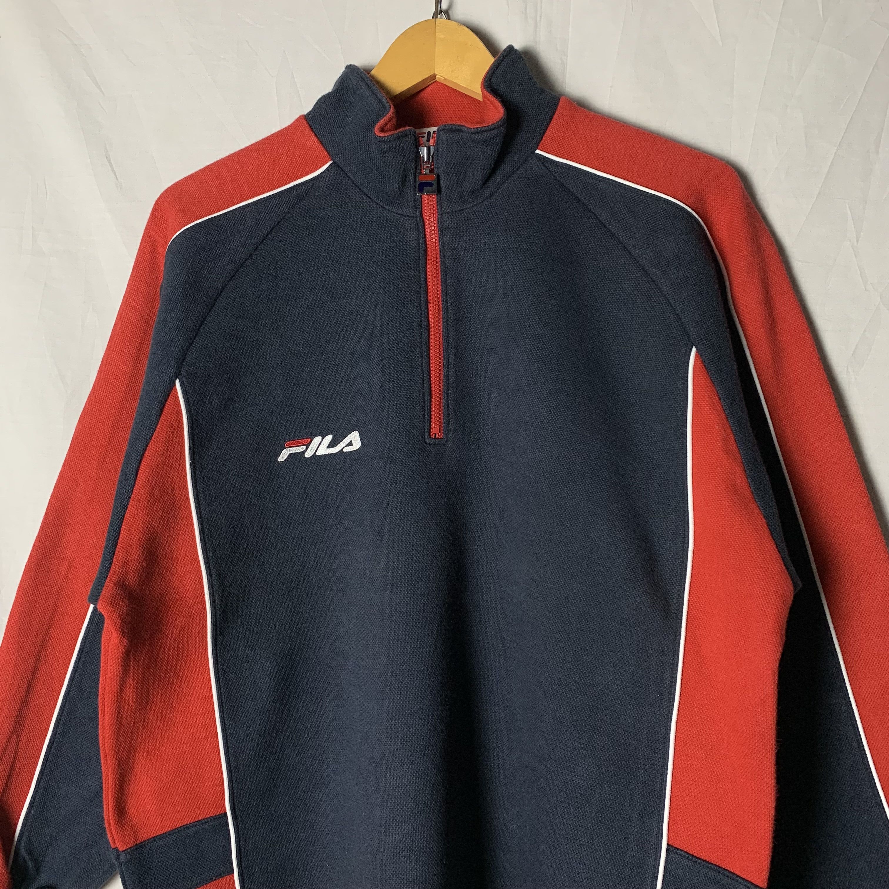 Fila Vintage 90s Fila Sweatshirt Half Zip Size US S / EU 44-46 / 1 - 3 Thumbnail