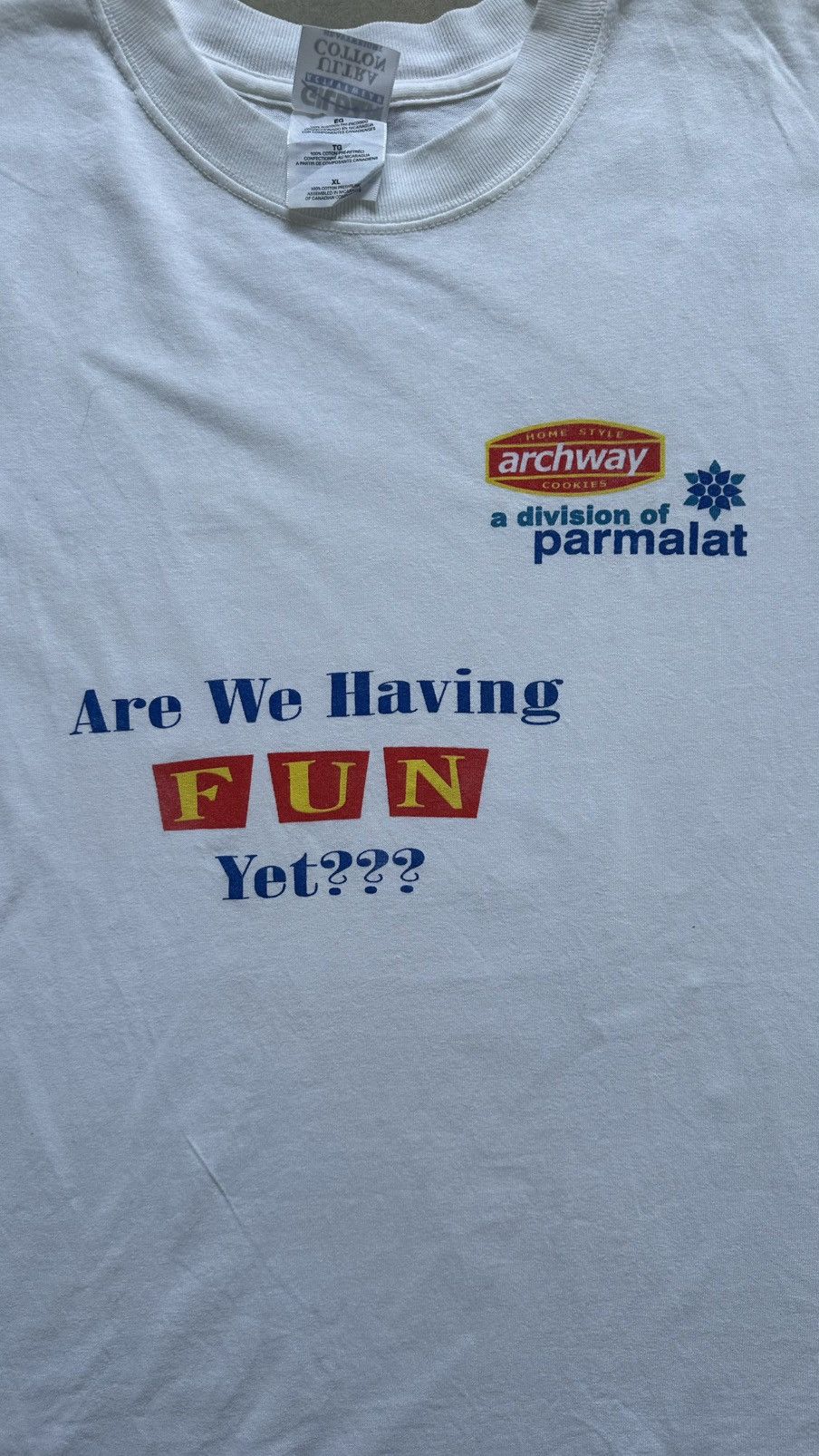 Gildan × Vintage VINTAGE PARMALAT ARCHWAY TEE Size US XL / EU 56 / 4 - 2 Thumbnail