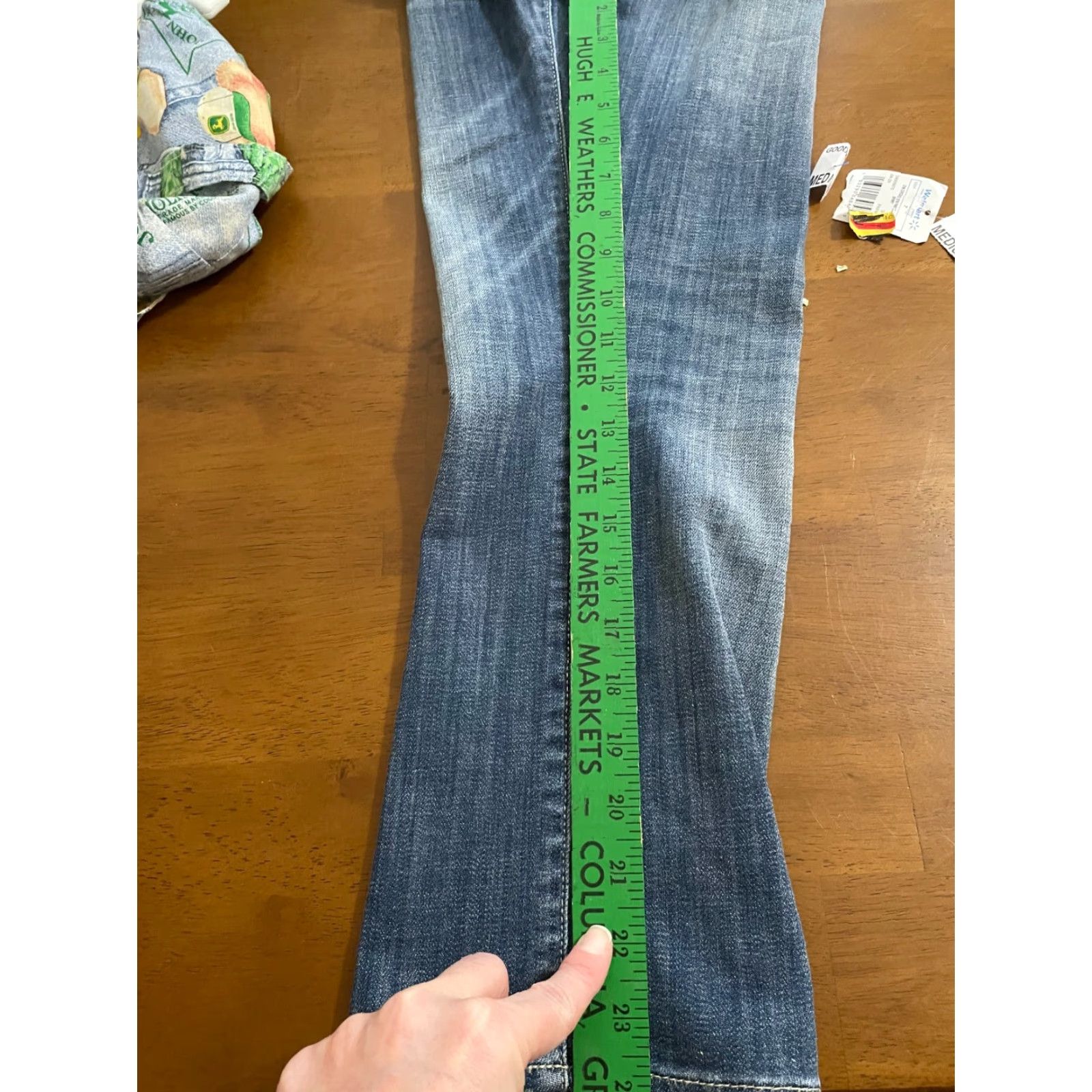 Vintage Rock & Republic Capri Jeans Shirt? Wait. Size 30" / US 8 / IT 44 - 6 Thumbnail